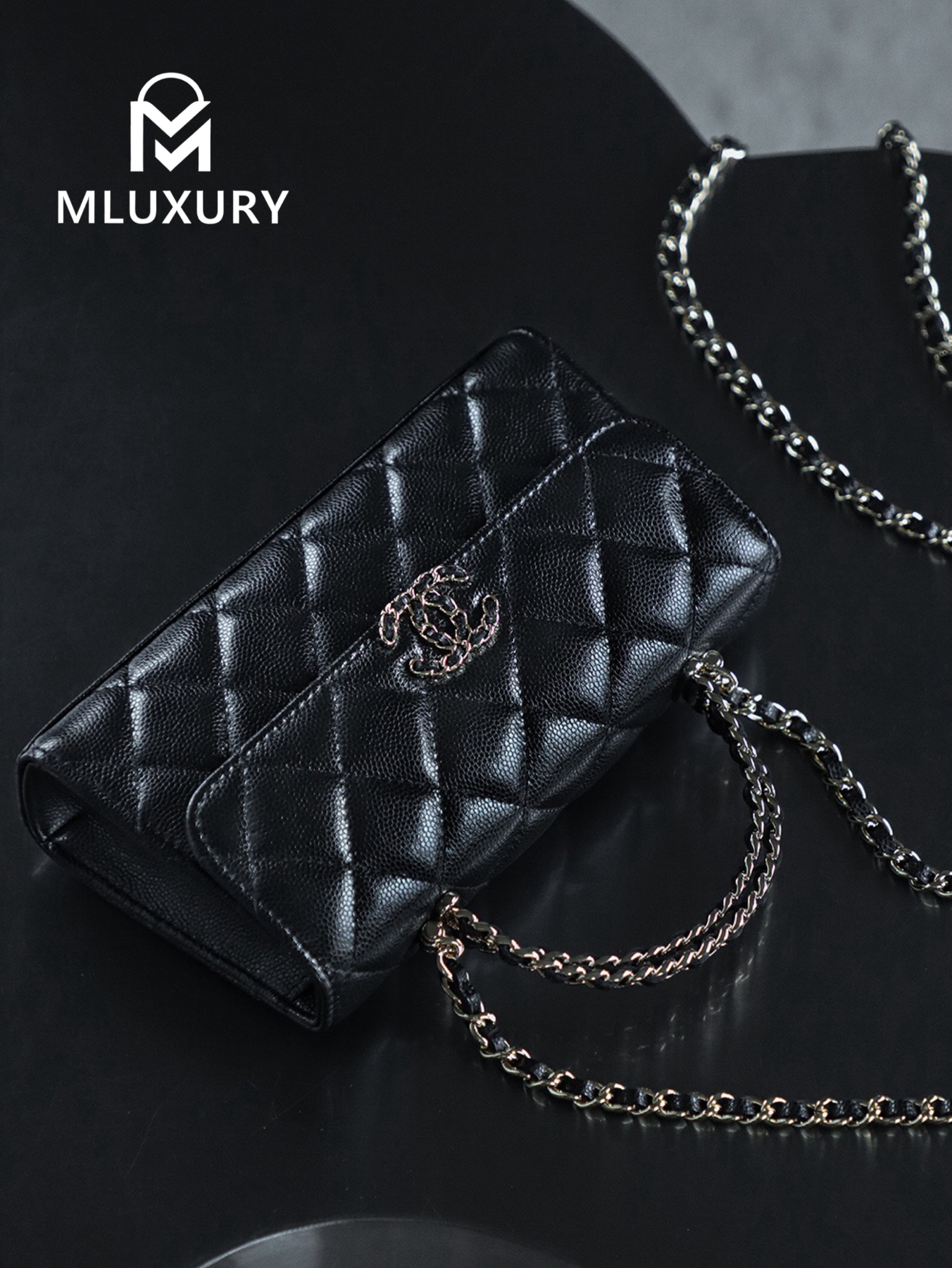 CHANEL 25S Mini Kelly (Horizontal), Black, Imla Three Lambs Leather