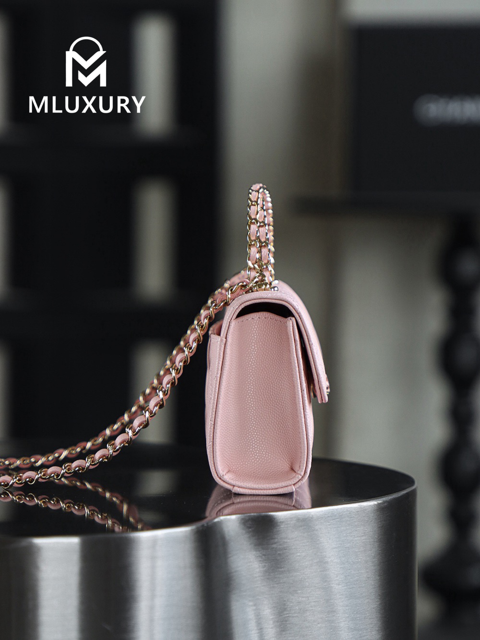 CHANEL 25S Mini Kelly (Horizontal), Pink, Imla Three Lambs Leather
