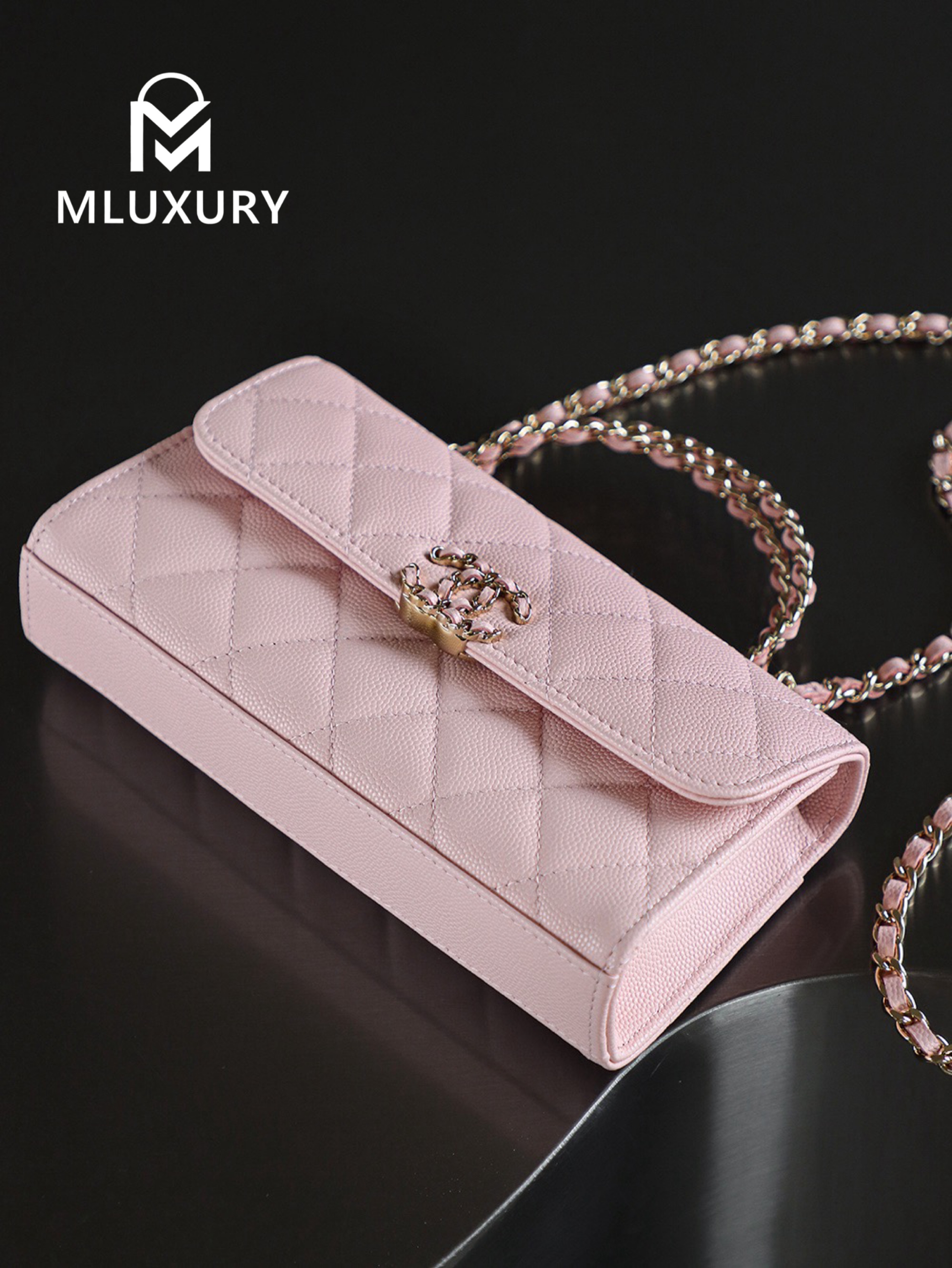 CHANEL 25S Mini Kelly (Horizontal), Pink, Imla Three Lambs Leather