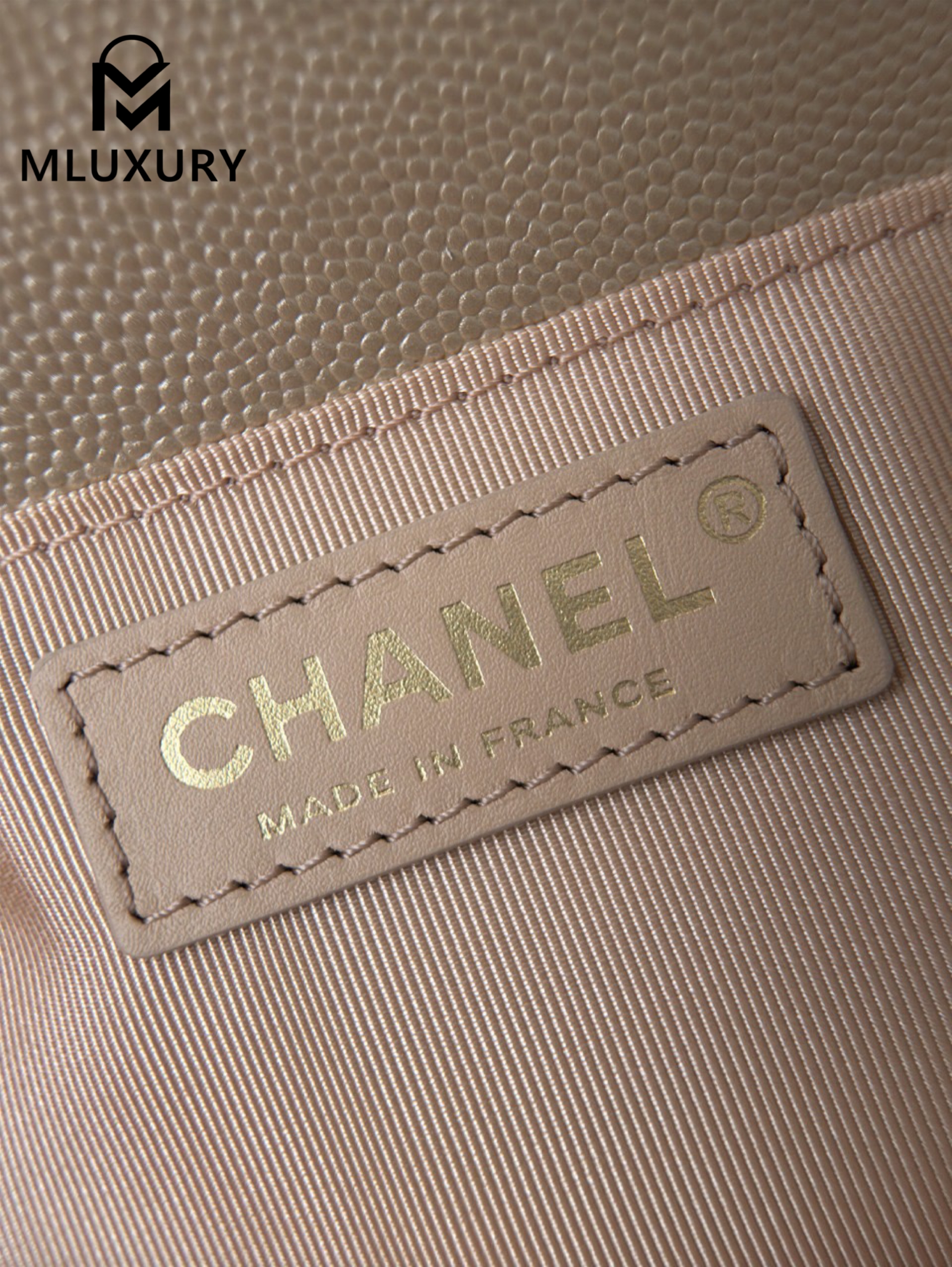 CHANEL Leboy 25 Medium, Champagne Gold&Light Gold, Imported Genuine Factory Leather