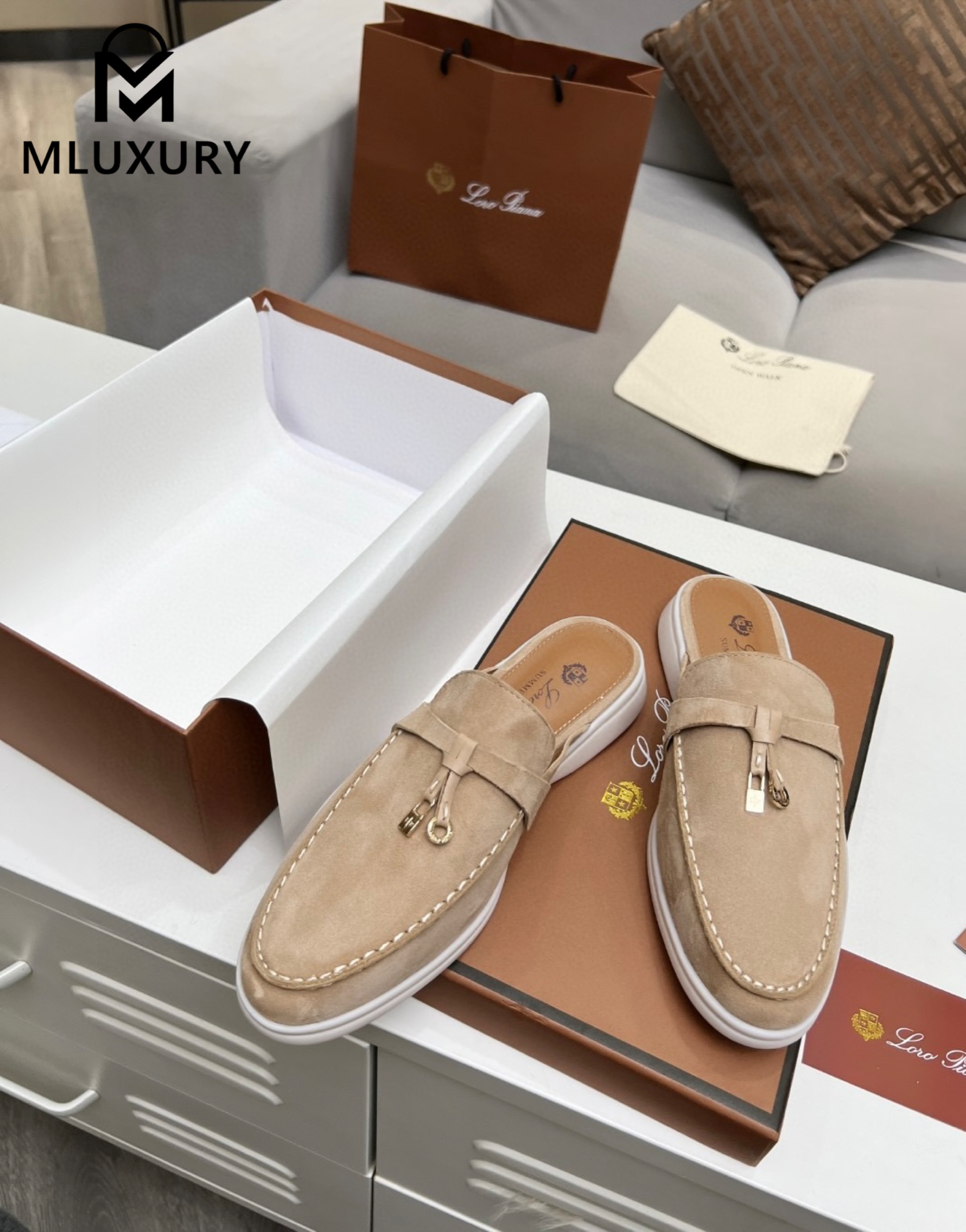 Loro Piana Half-Slipper Loafers