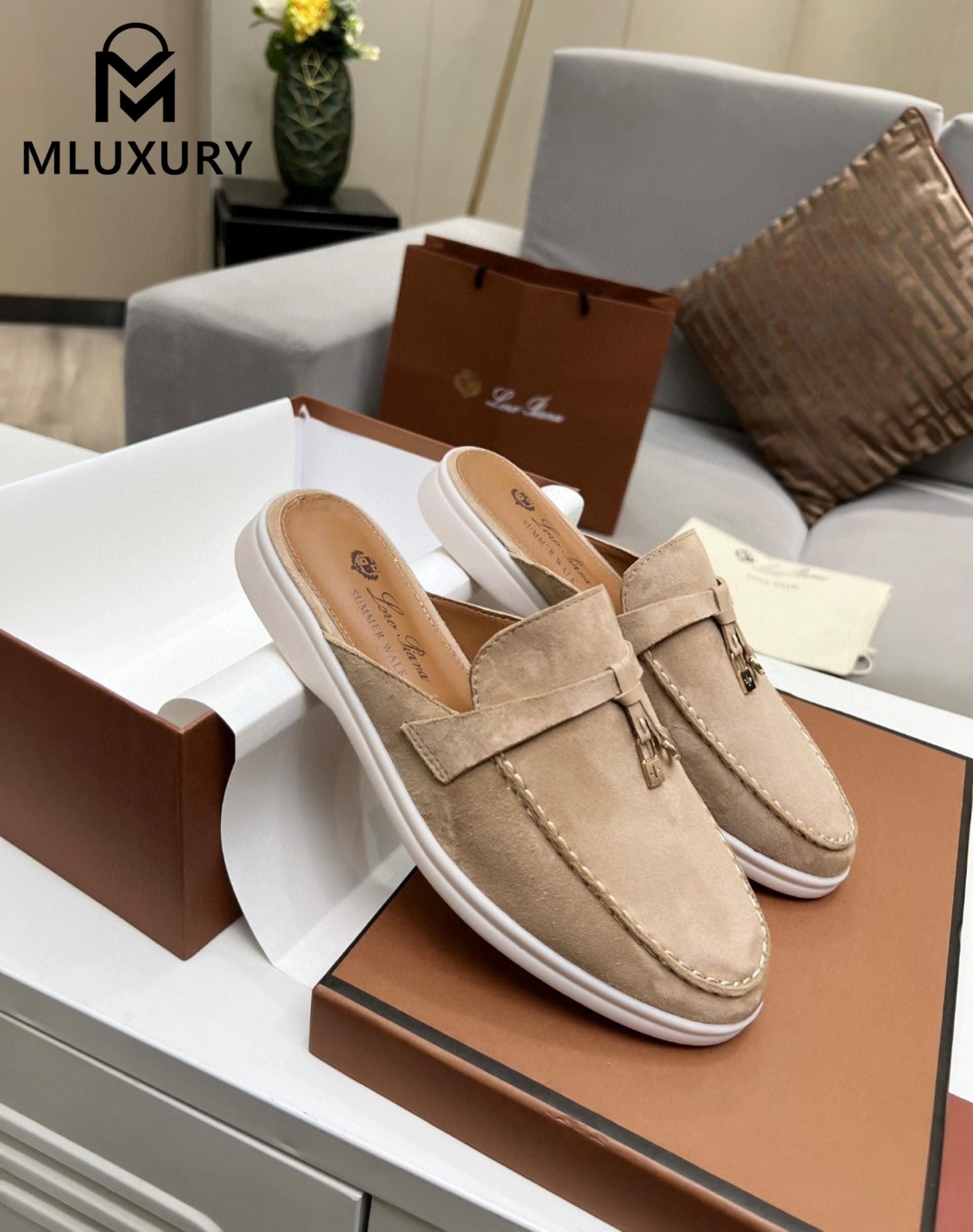 Loro Piana Half-Slipper Loafers
