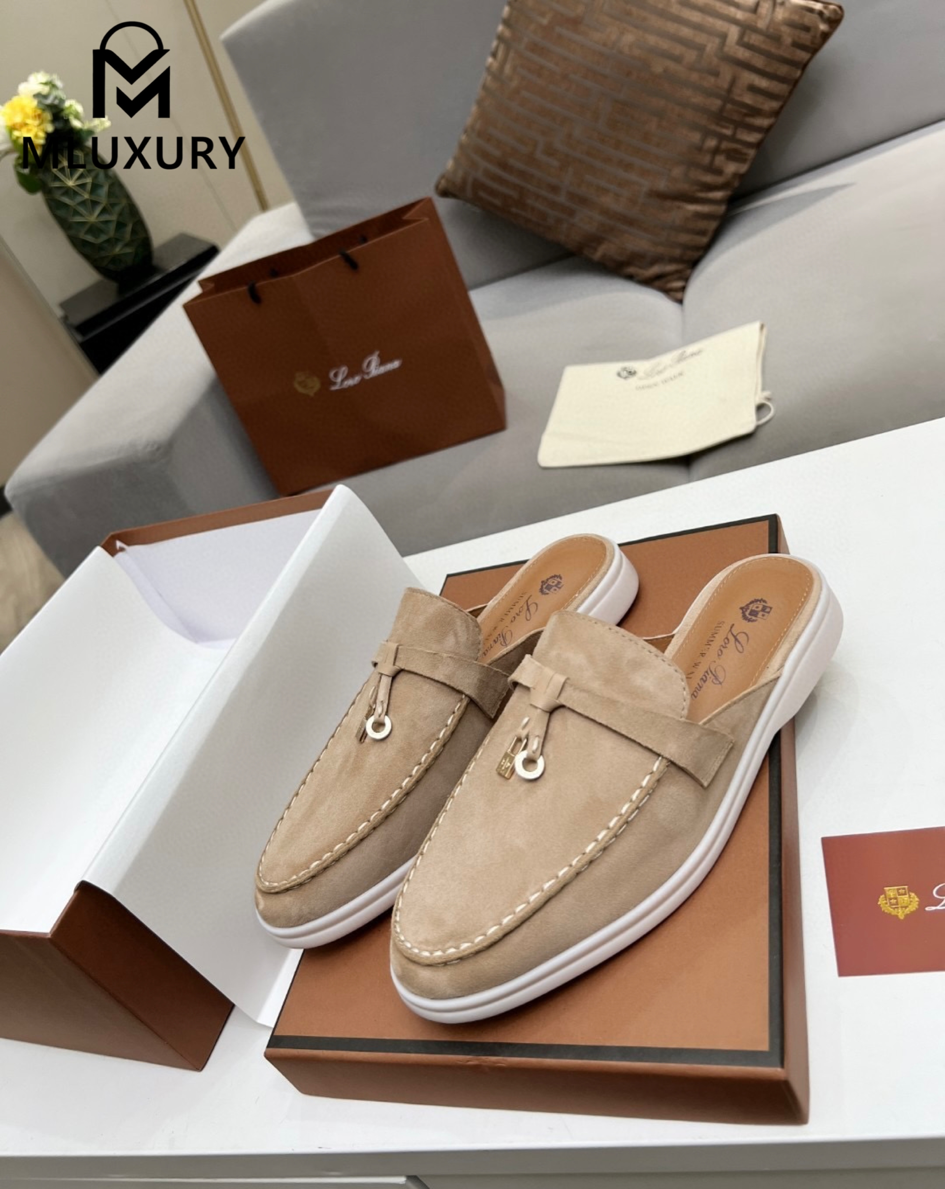 Loro Piana Half-Slipper Loafers
