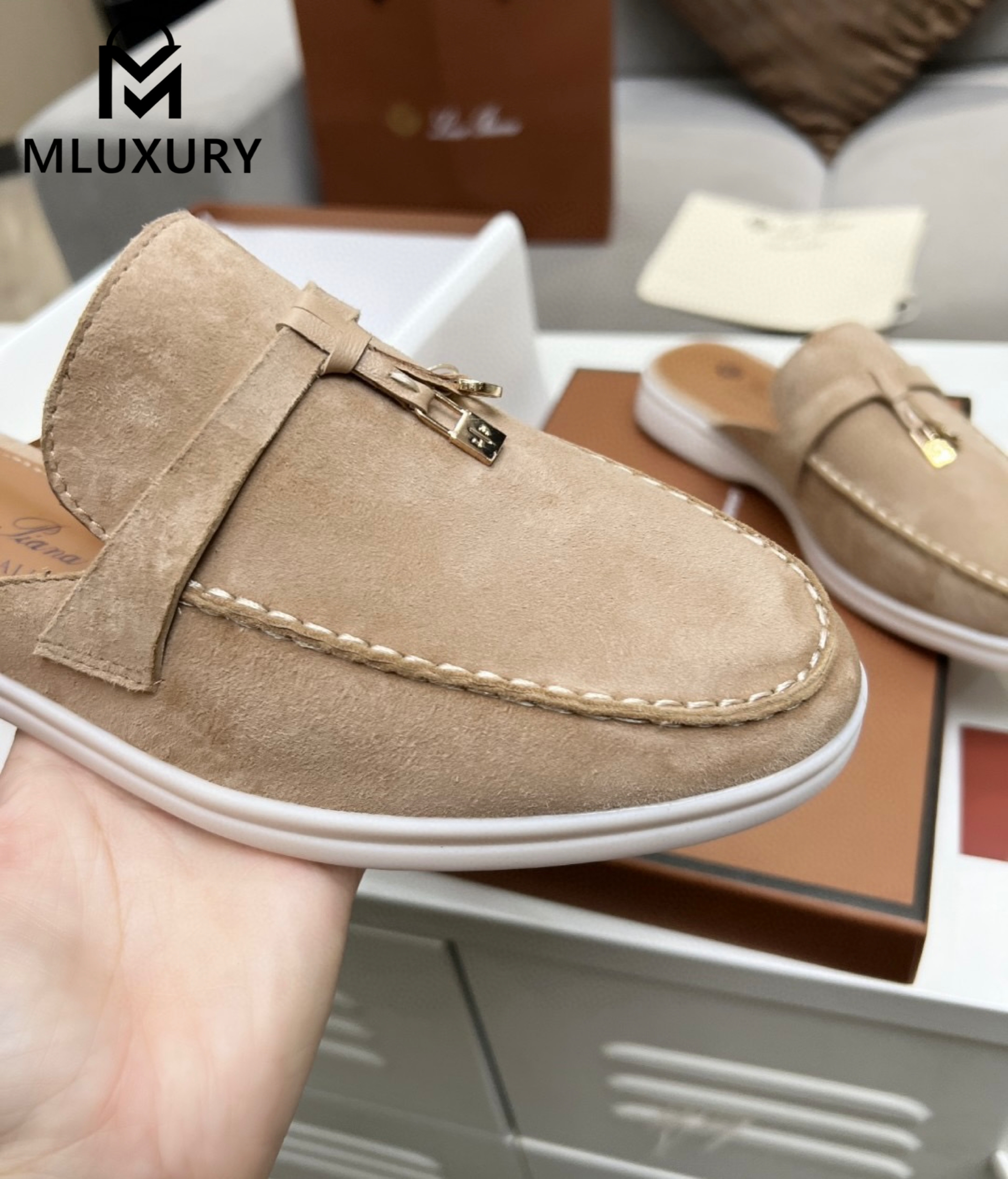 Loro Piana Half-Slipper Loafers