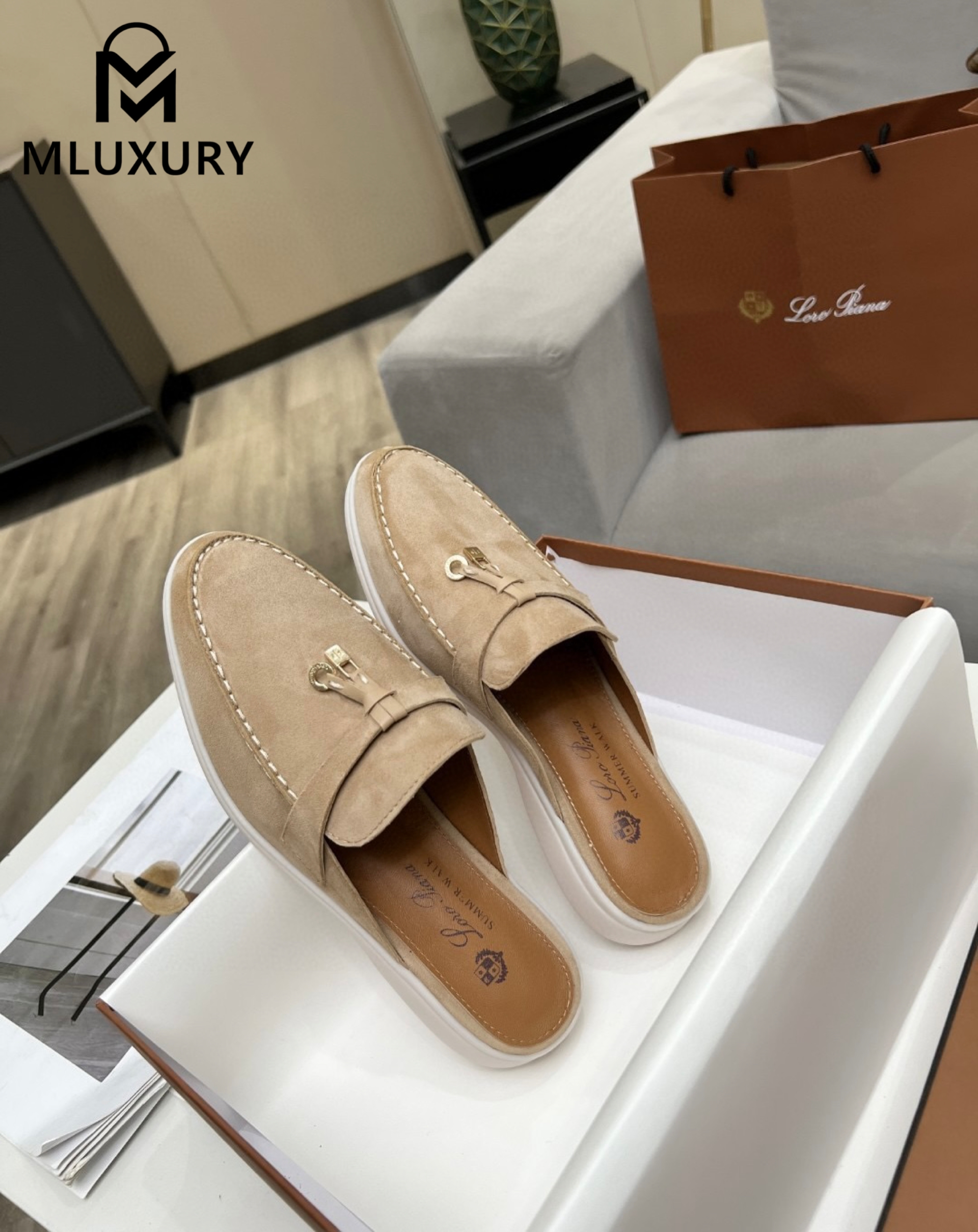 Loro Piana Half-Slipper Loafers