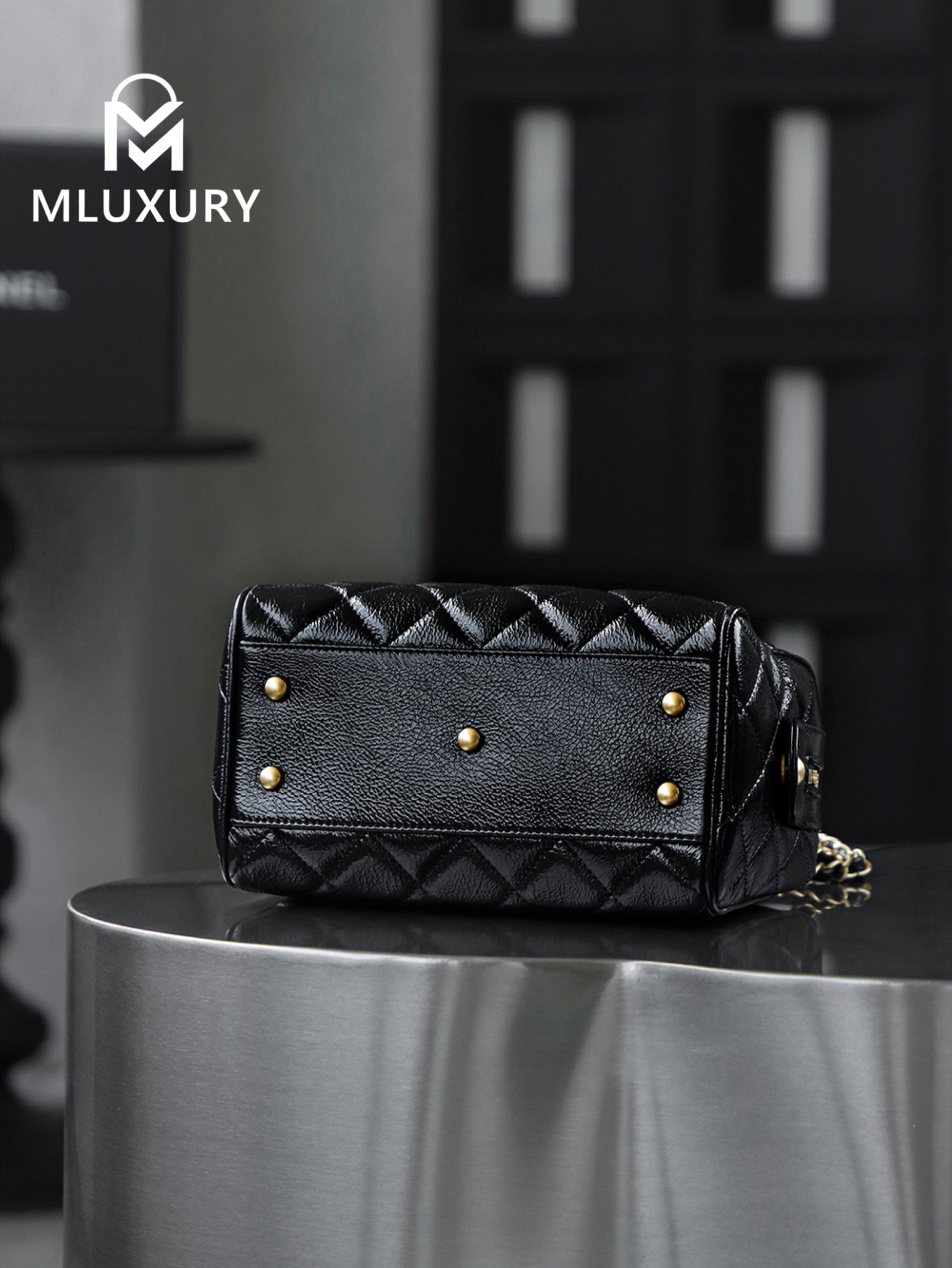 CHANEL 25A Small Bowling Bag, Runway Style