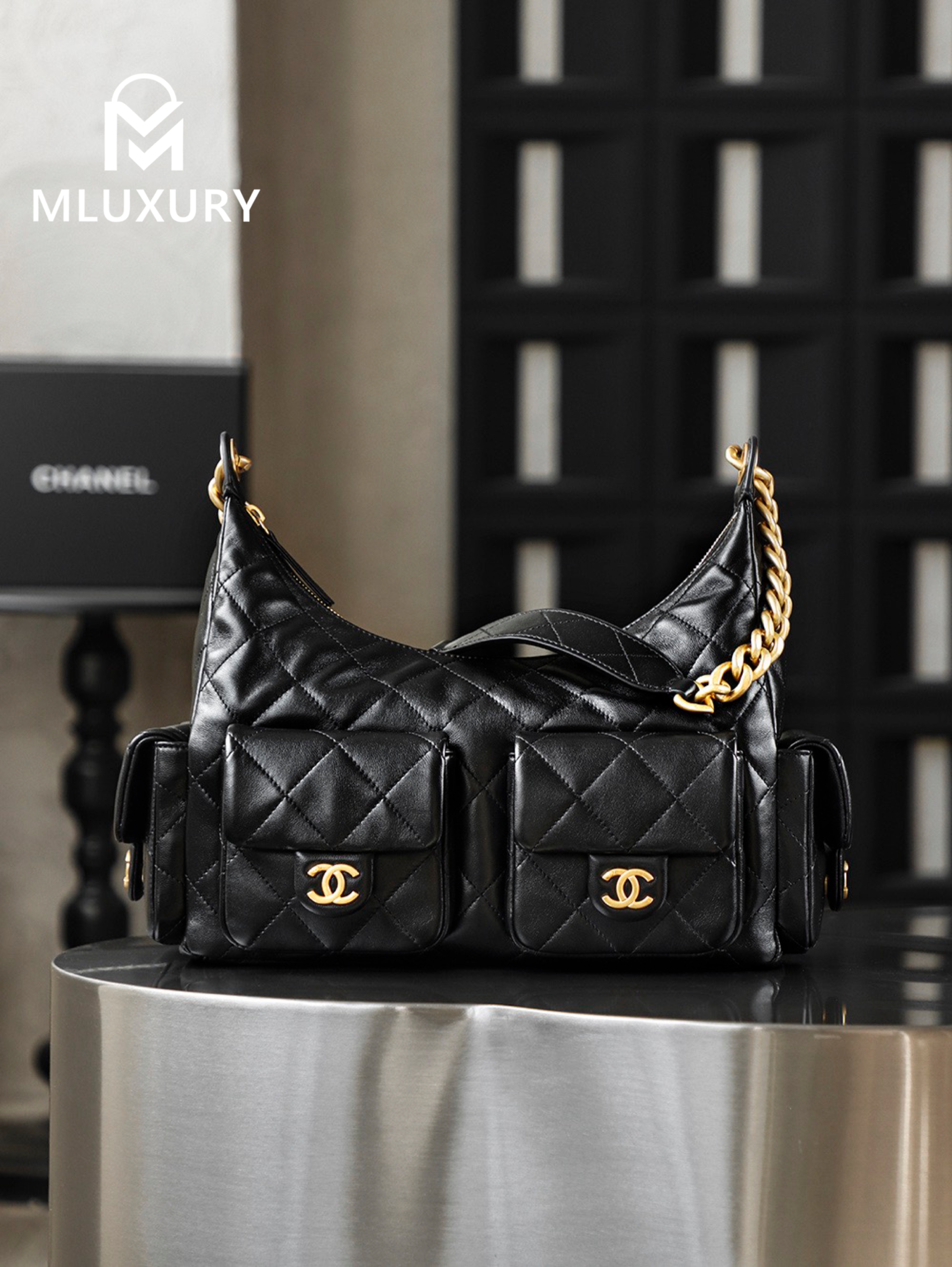 CHANEL 25C Hippie Hobo Bag (Large)