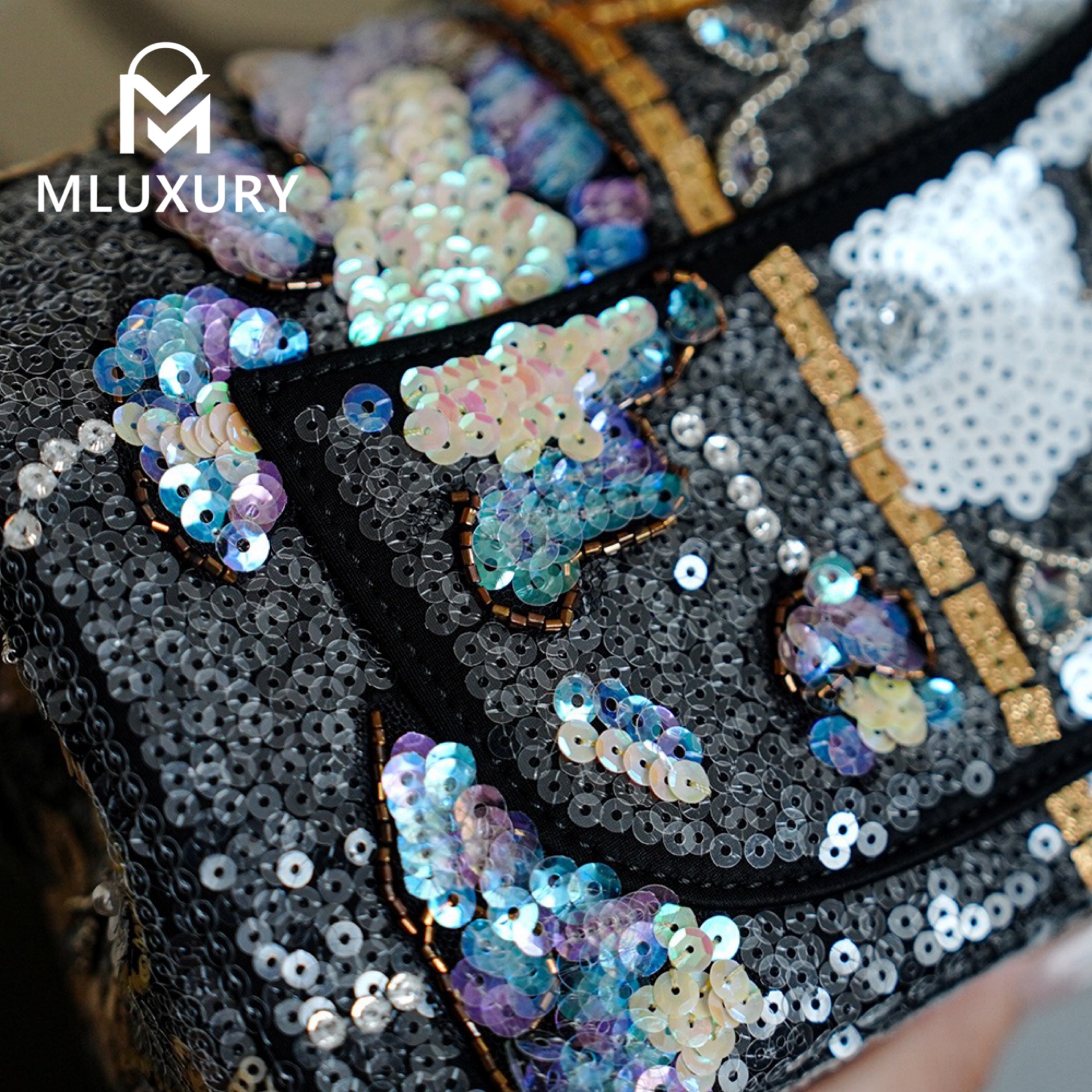 CHANEL 25A Limited Edition Embroidered Sequined CF