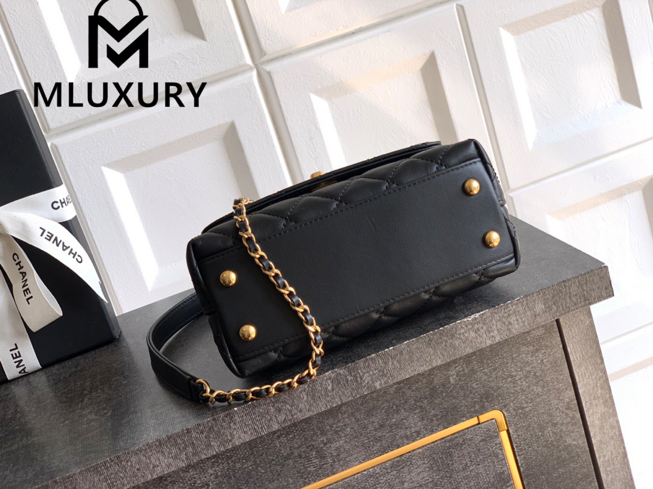 CHANEL Coco Handle Mini Limited Edition, Black and Gold