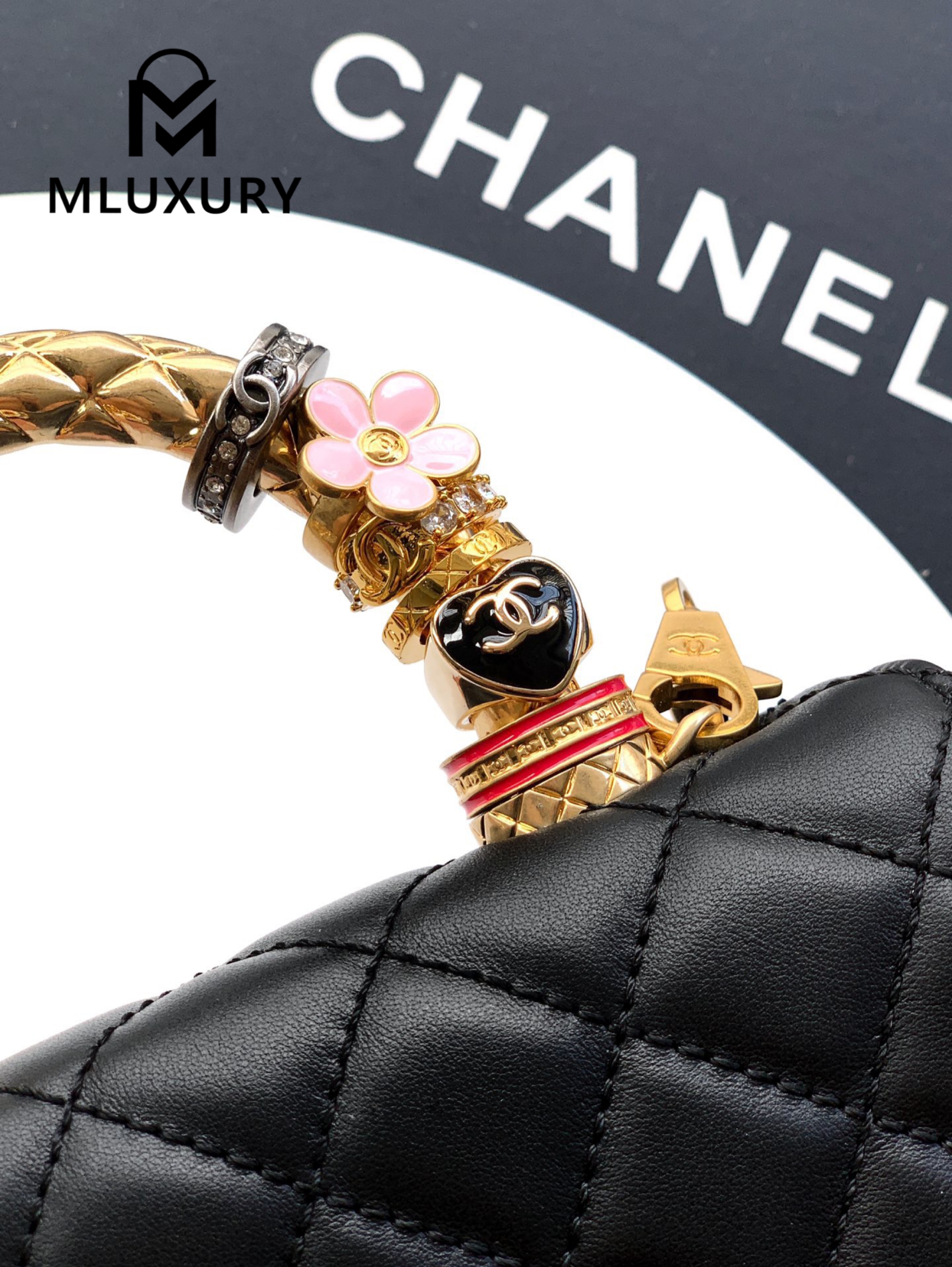 CHANEL Coco Handle Mini Limited Edition, Black and Gold