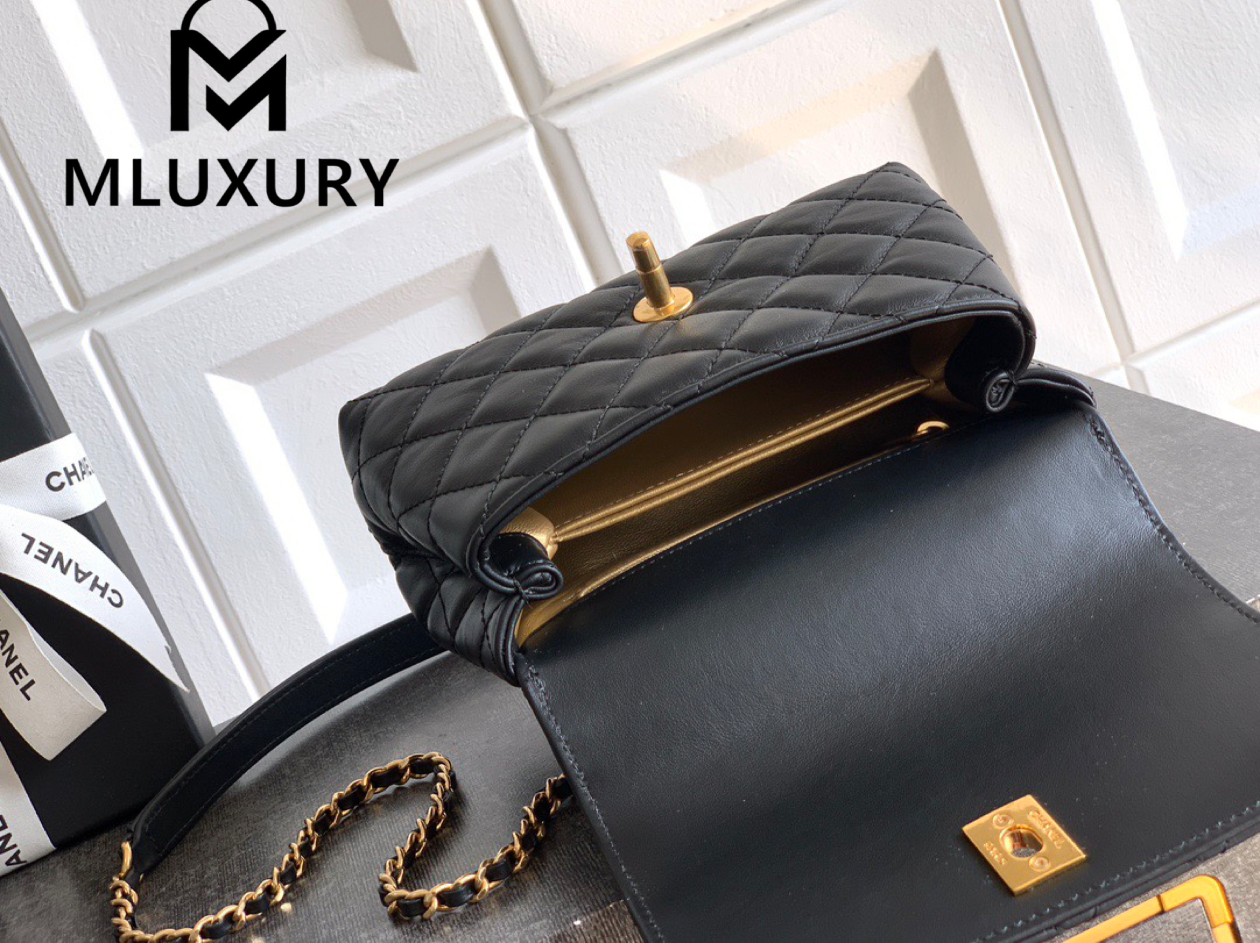 CHANEL Coco Handle Mini Limited Edition, Black and Gold