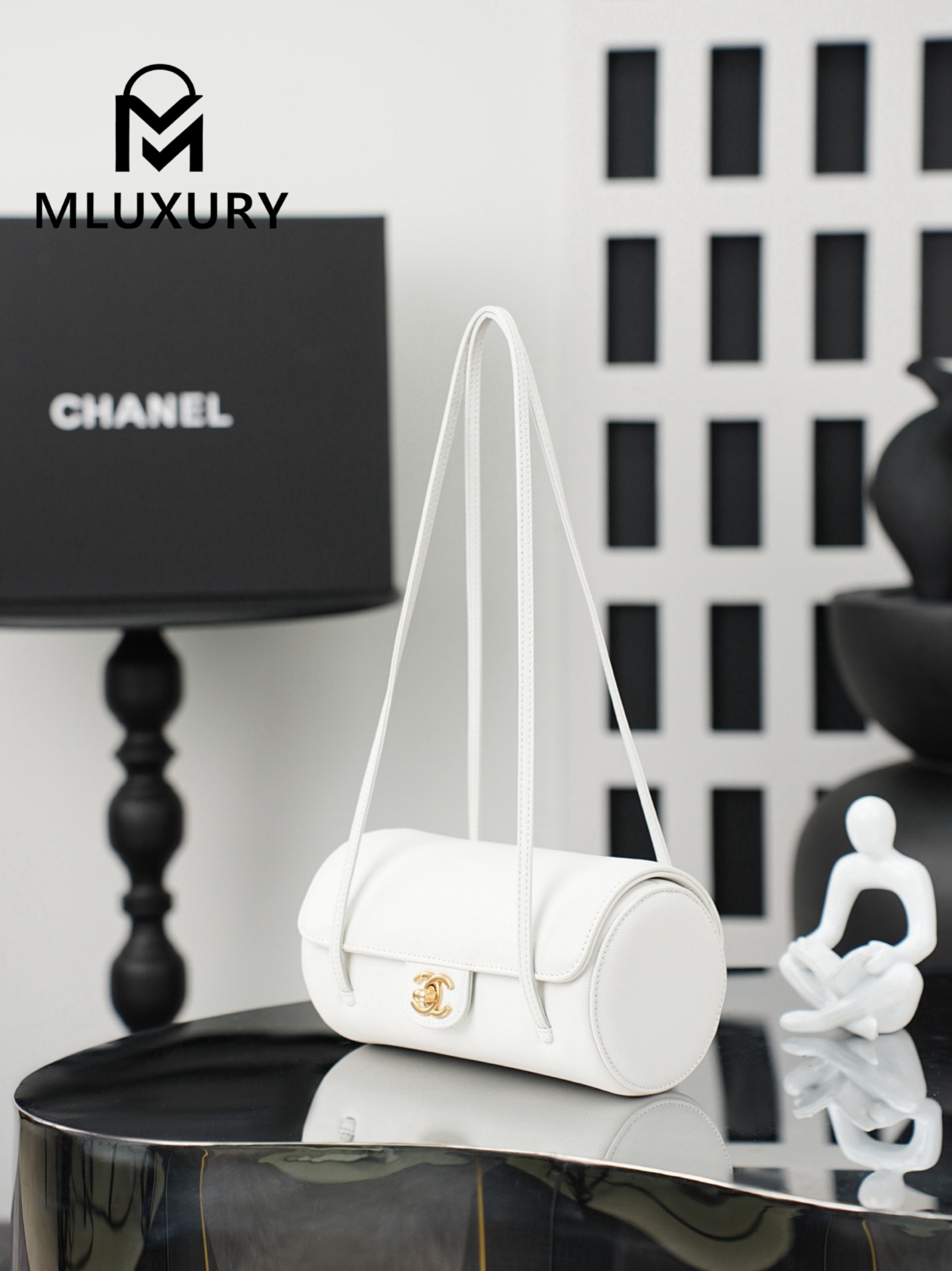 CHANEL 26P Preppy Coco, Milkshake White