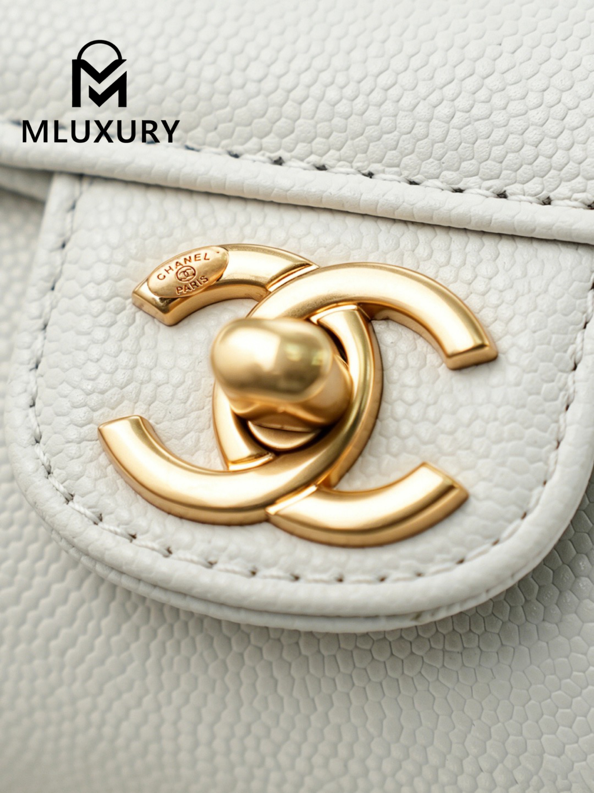 CHANEL 26P Preppy Coco, Milkshake White