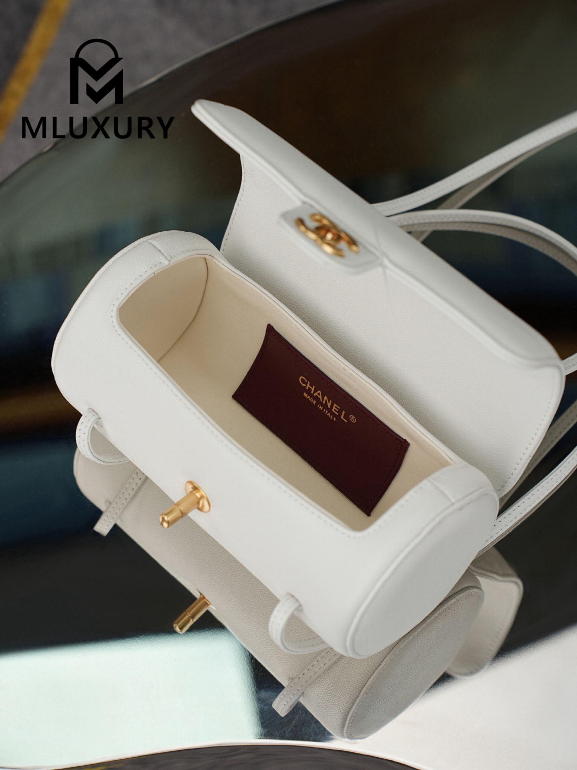 CHANEL 26P Preppy Coco, Milkshake White