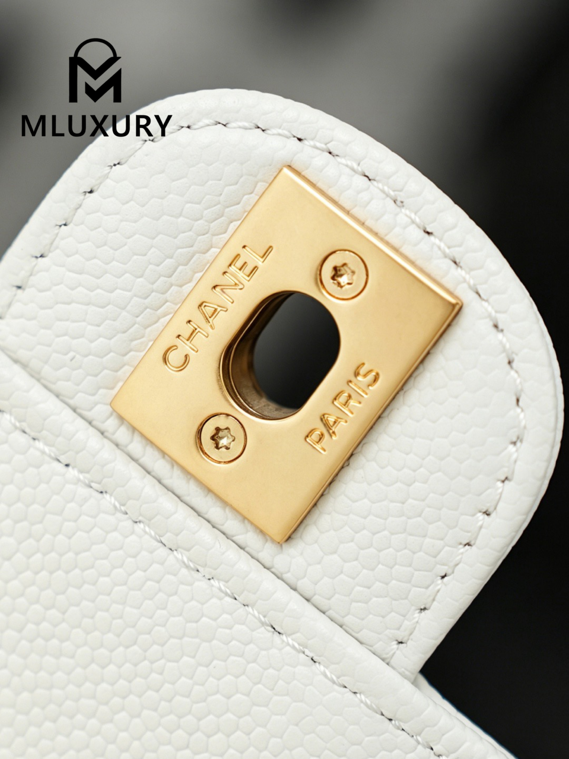 CHANEL 26P Preppy Coco, Milkshake White
