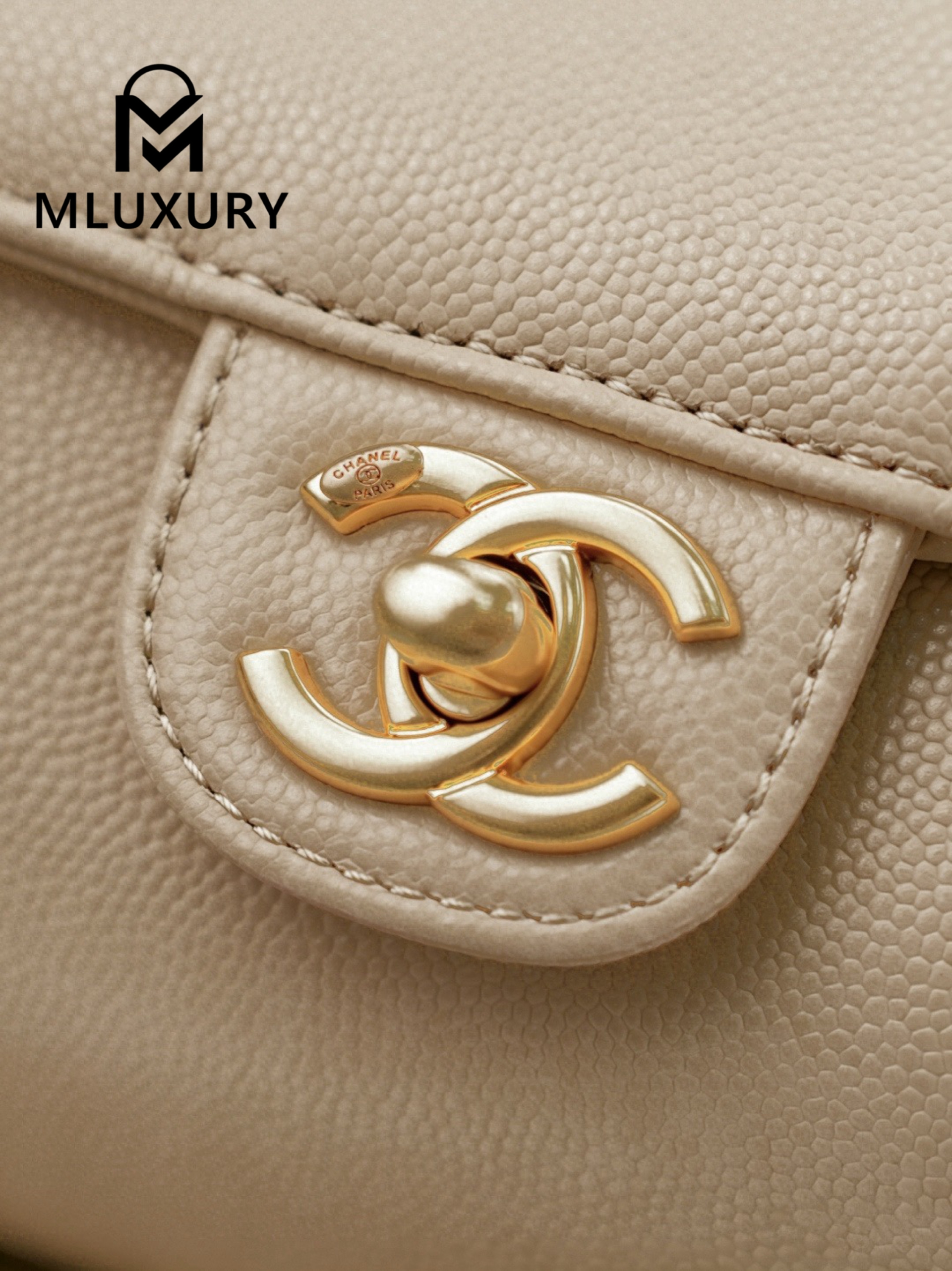 CHANEL 26P Preppy Coco, Apricot