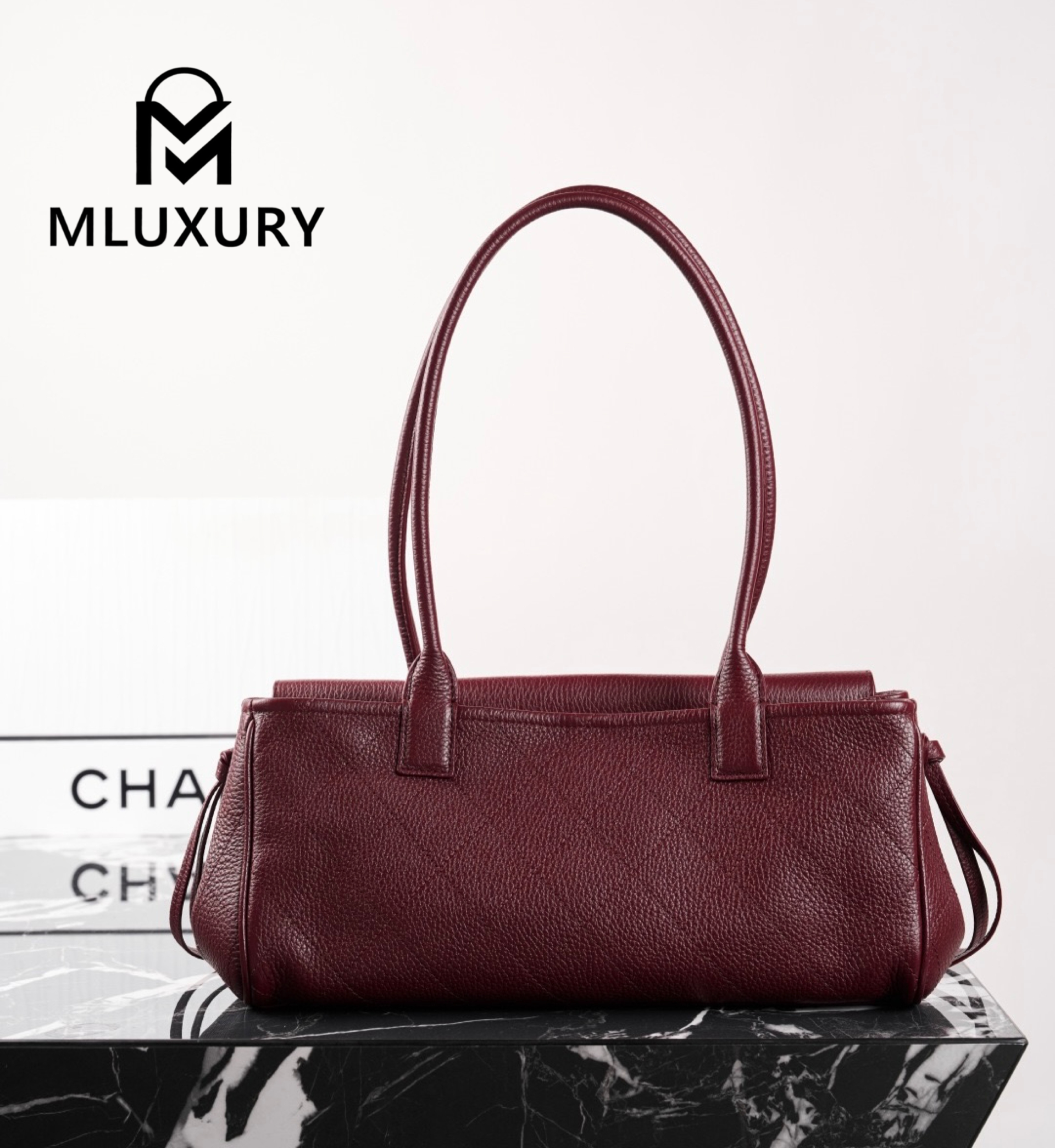 CHANEL 26S Baguette, Burgundy