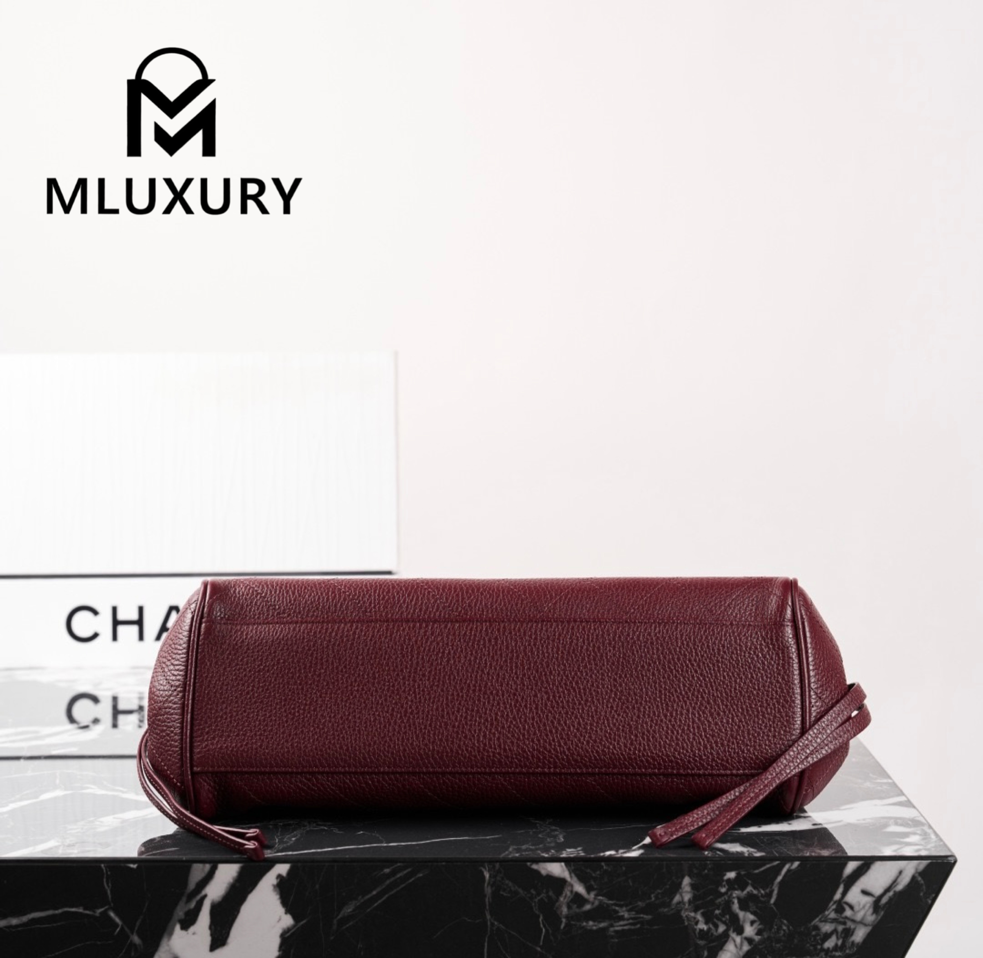 CHANEL 26S Baguette, Burgundy