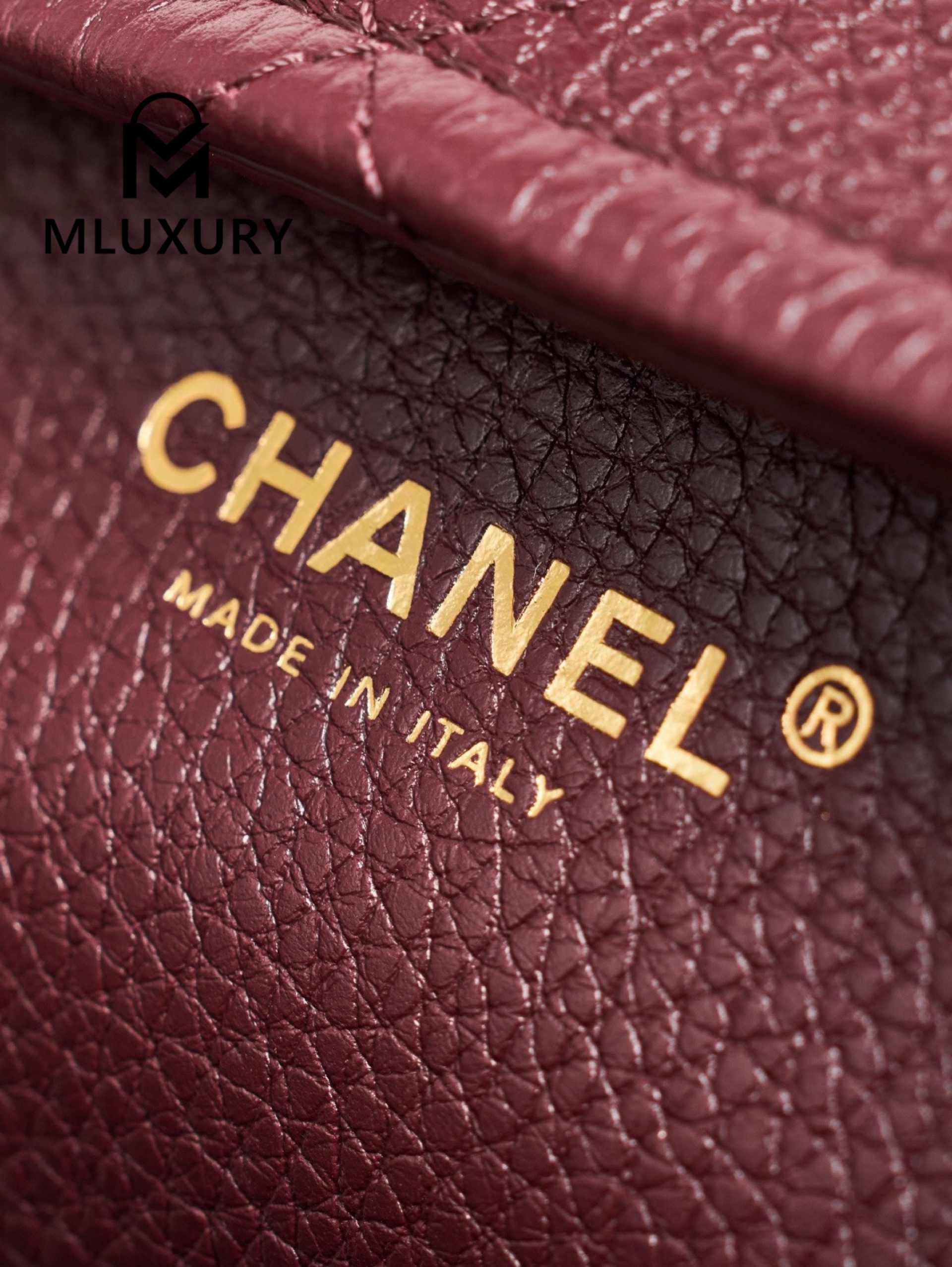 CHANEL 26S Baguette, Burgundy