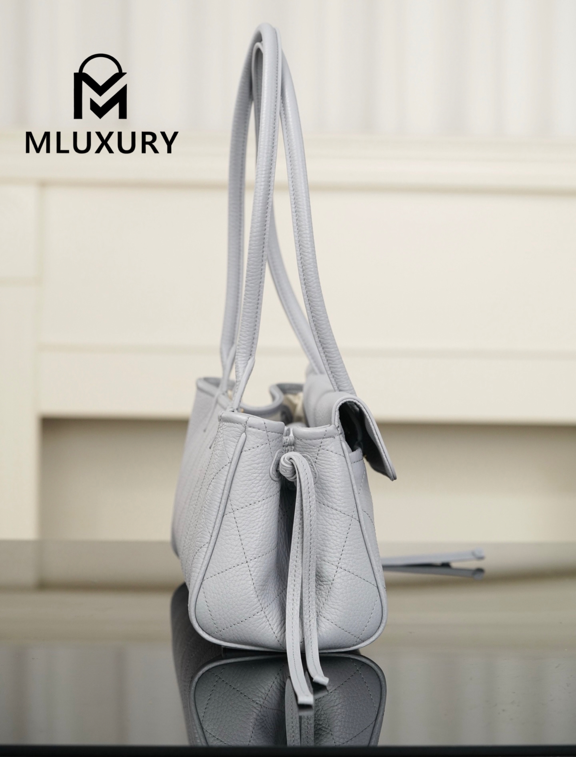 CHANEL 26S Baguette, Grey-Blue
