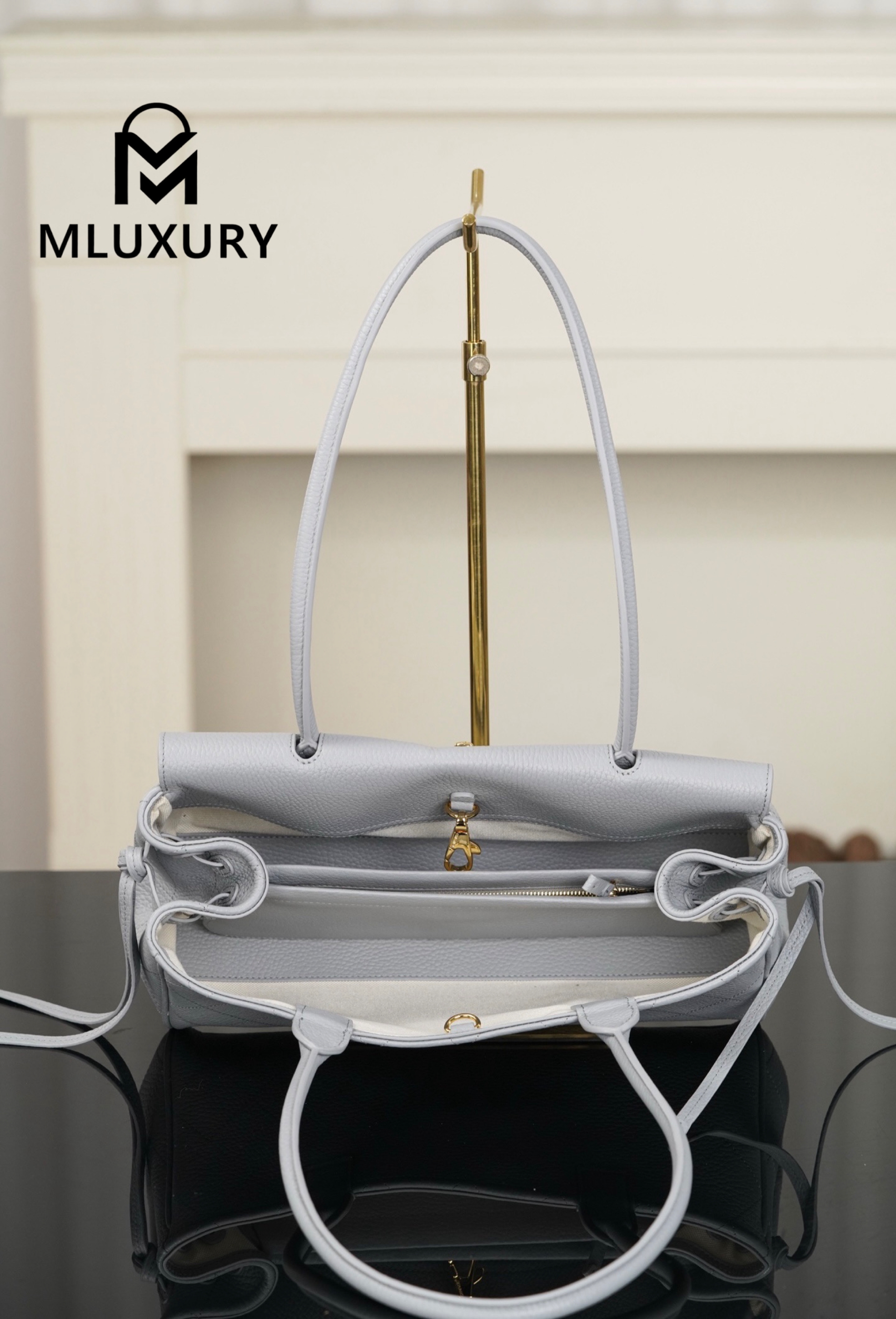 CHANEL 26S Baguette, Grey-Blue
