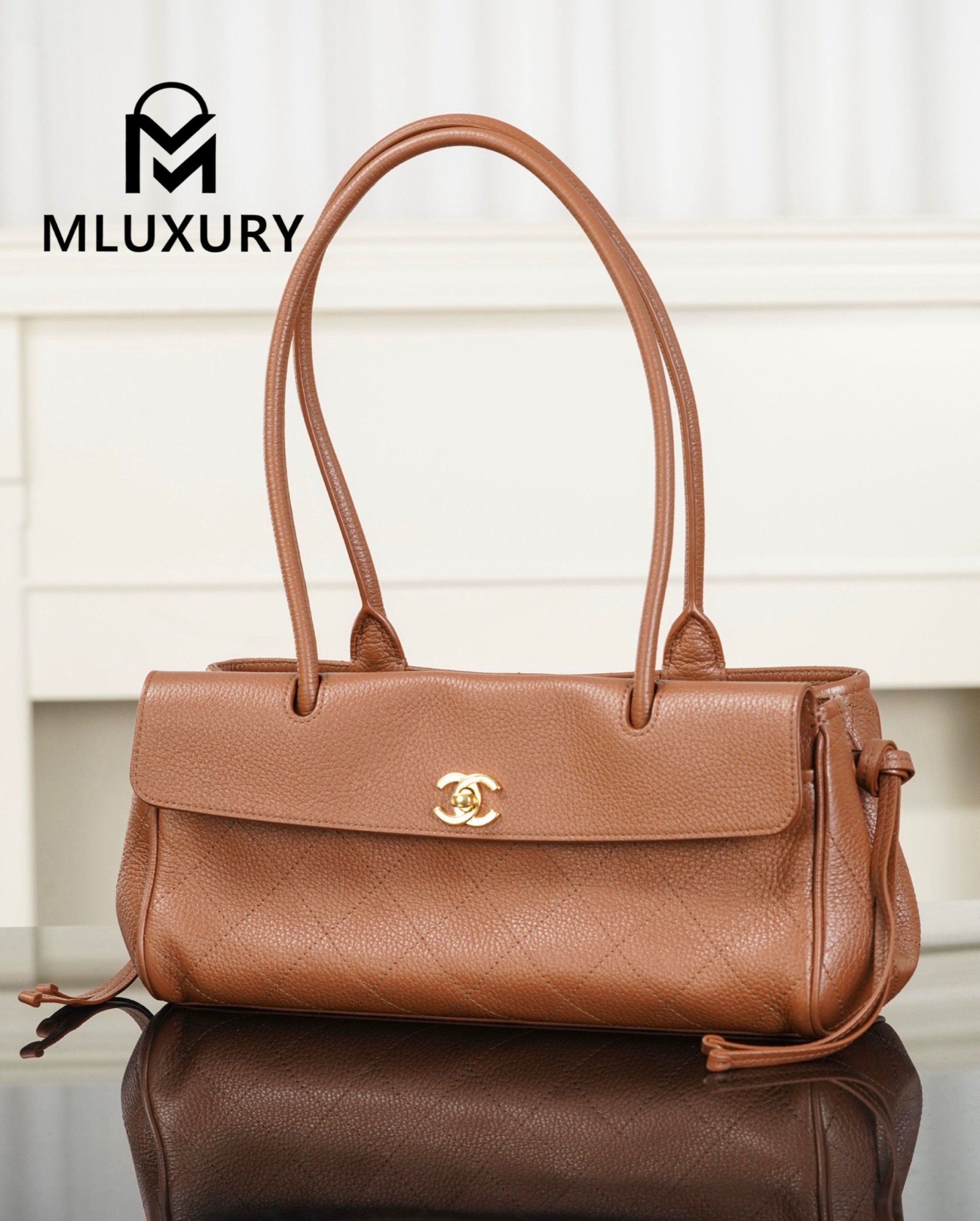 CHANEL 26S Baguette, Caramel