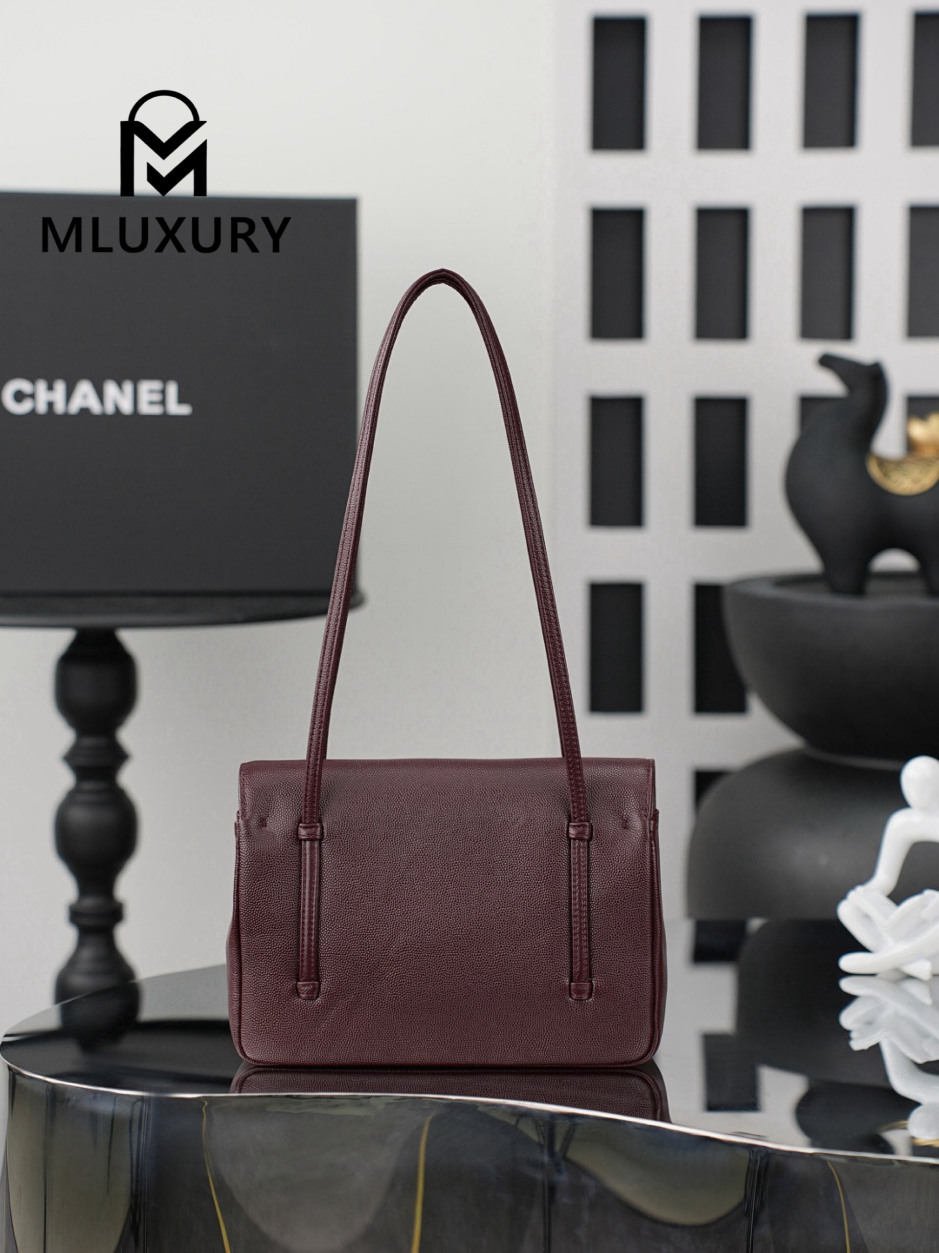 CHANEL 26P Preppy Coco, Burgundy