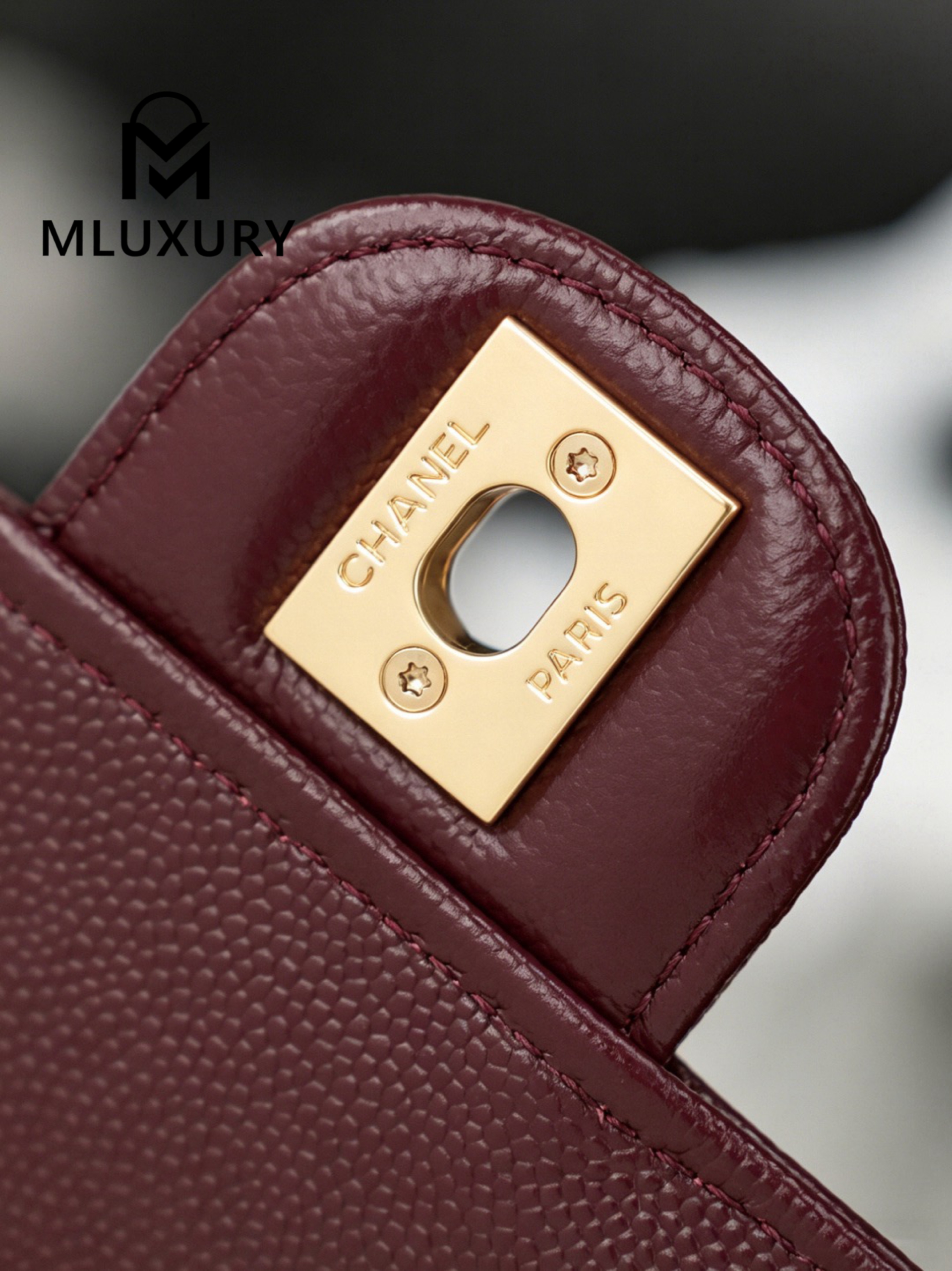 CHANEL 26P Preppy Coco, Burgundy