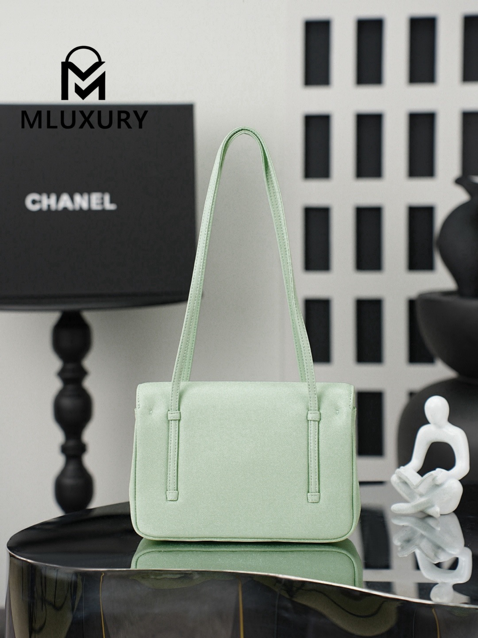 CHANEL 26P Preppy Coco, Mint Green