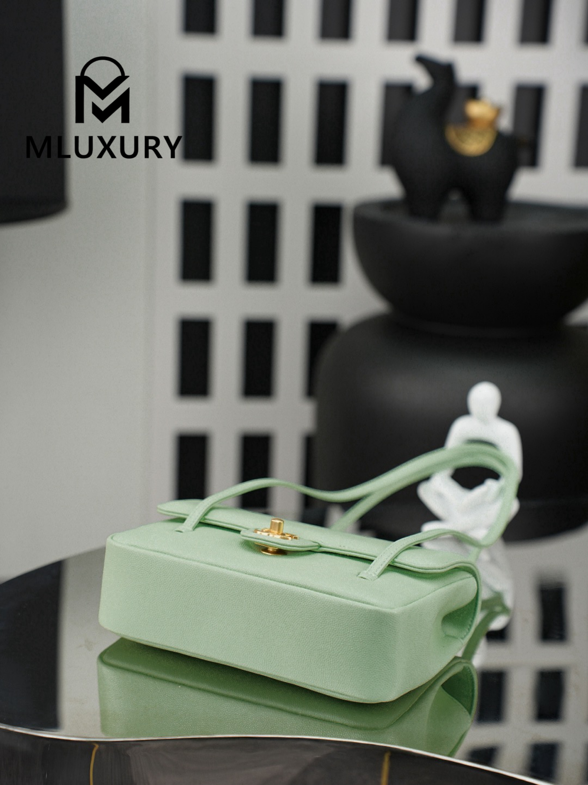CHANEL 26P Preppy Coco, Mint Green