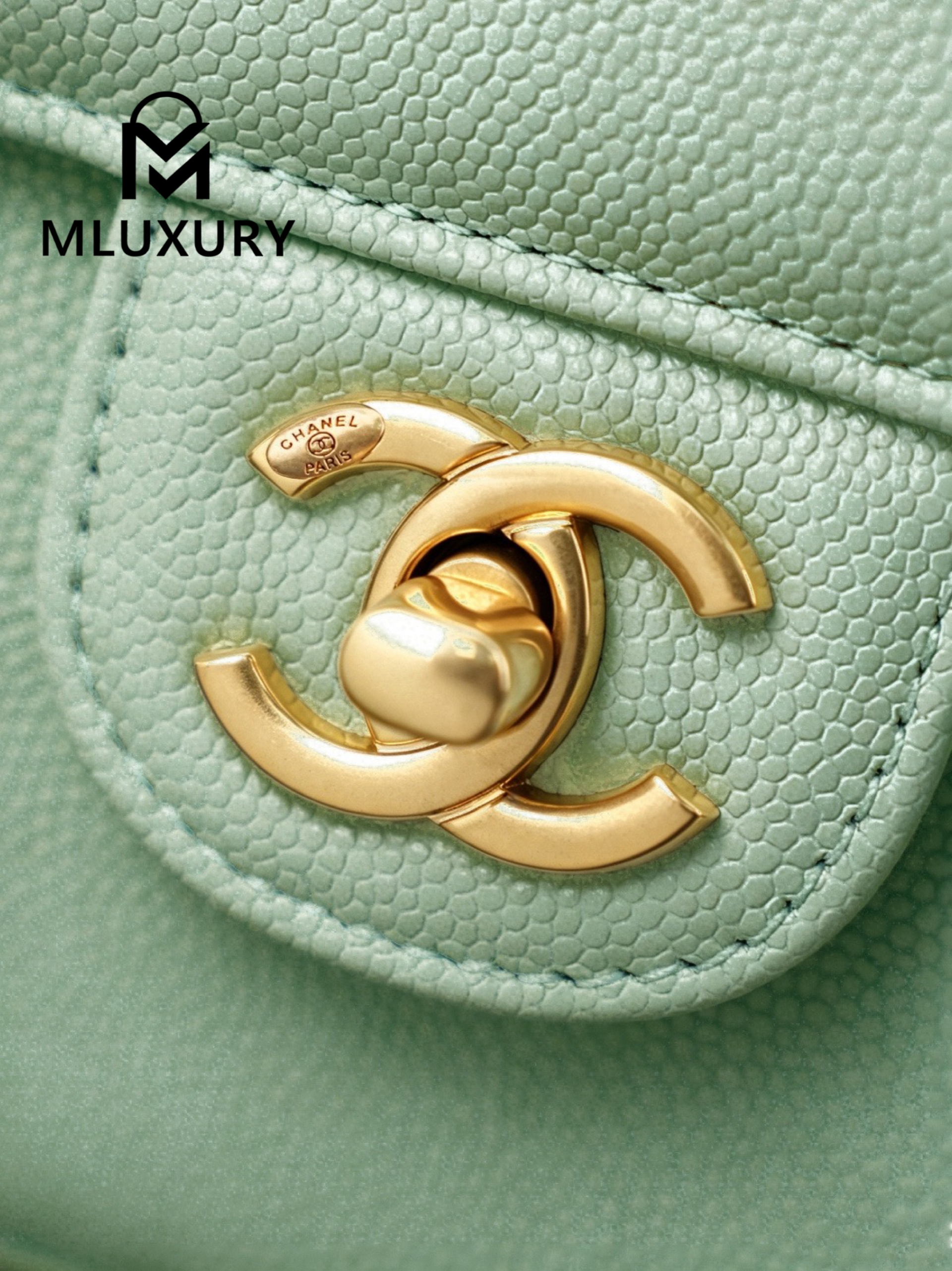 CHANEL 26P Preppy Coco, Mint Green
