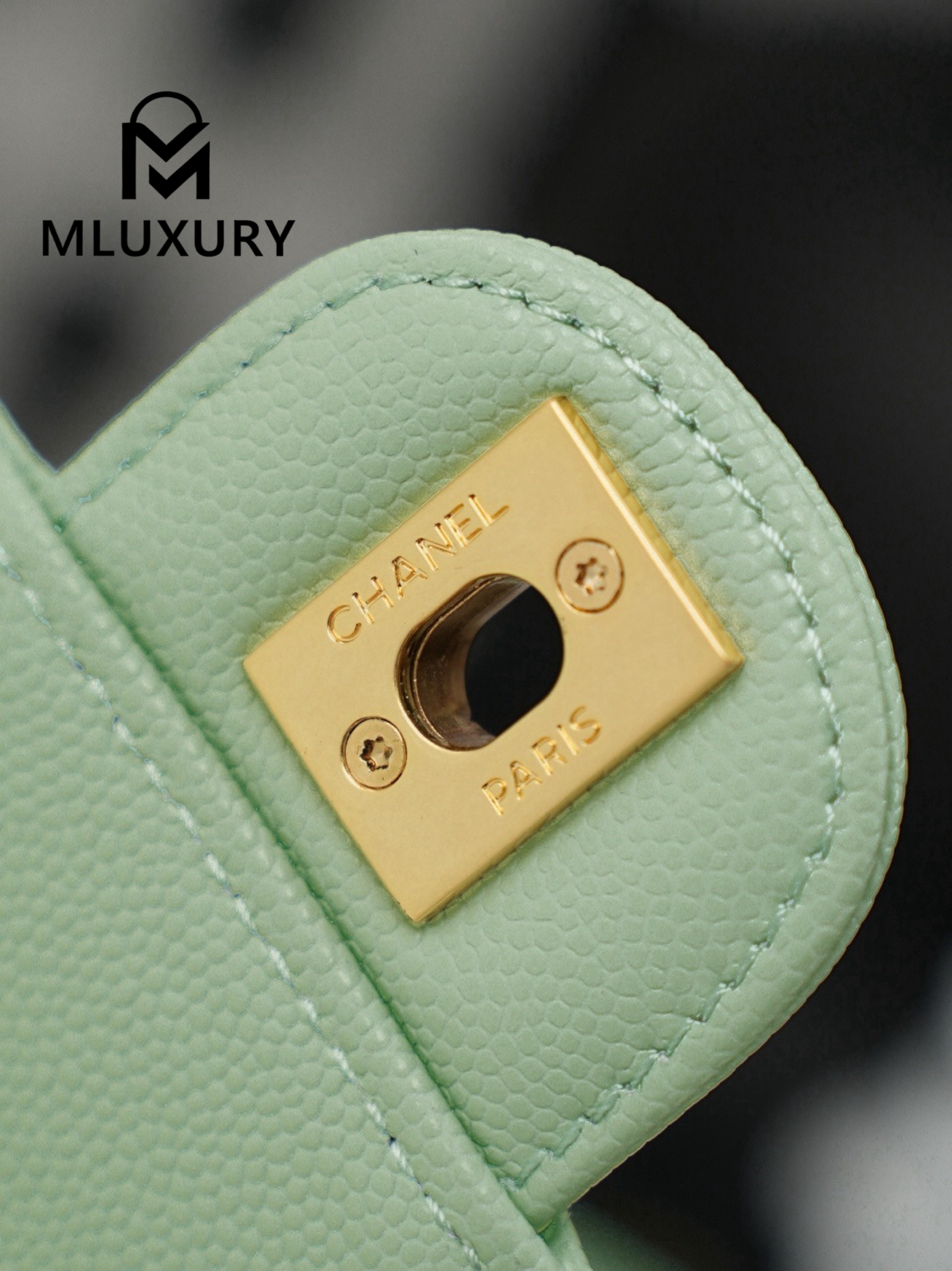 CHANEL 26P Preppy Coco, Mint Green