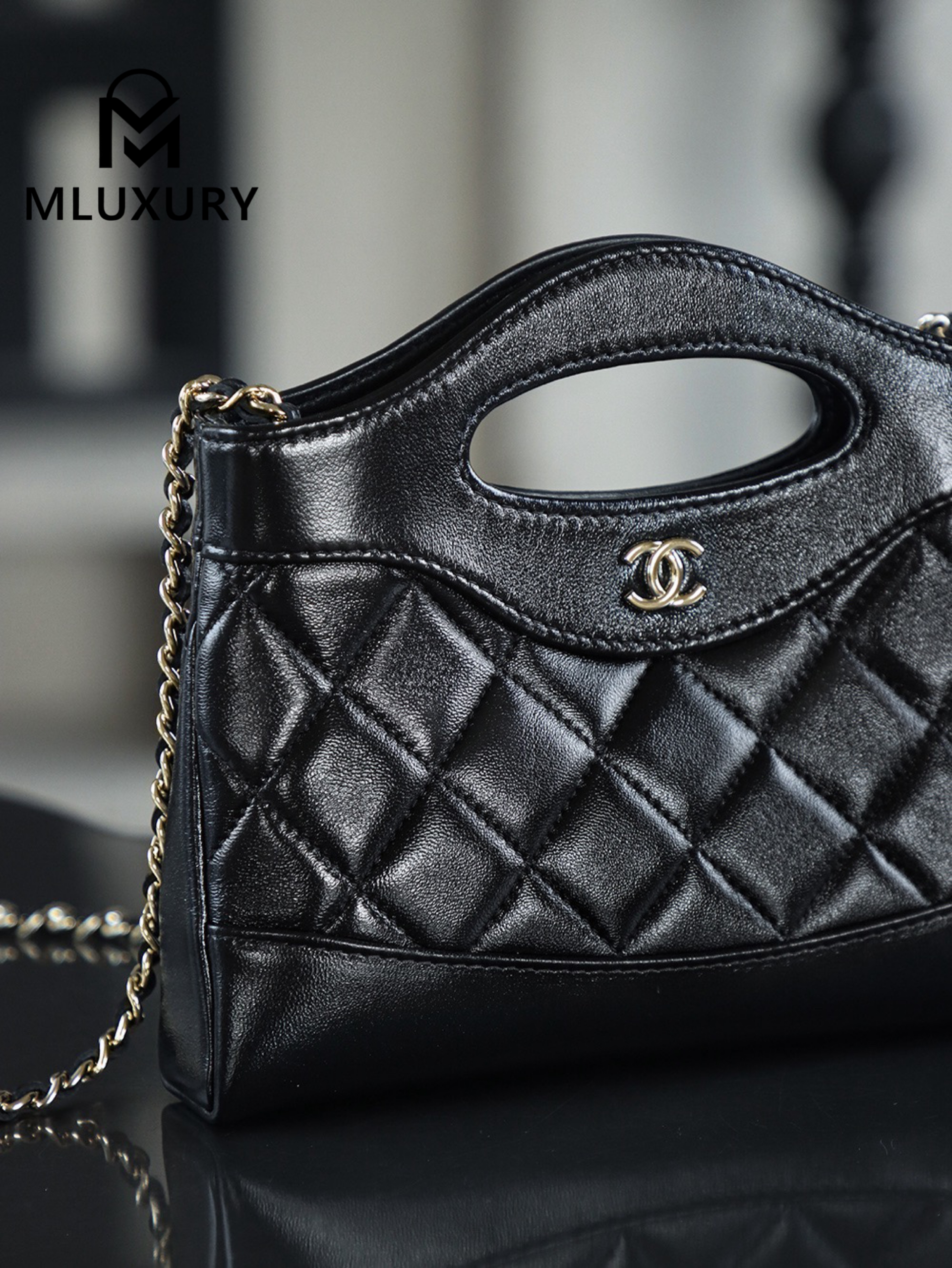 CHANEL 24S 31bag nano, Black