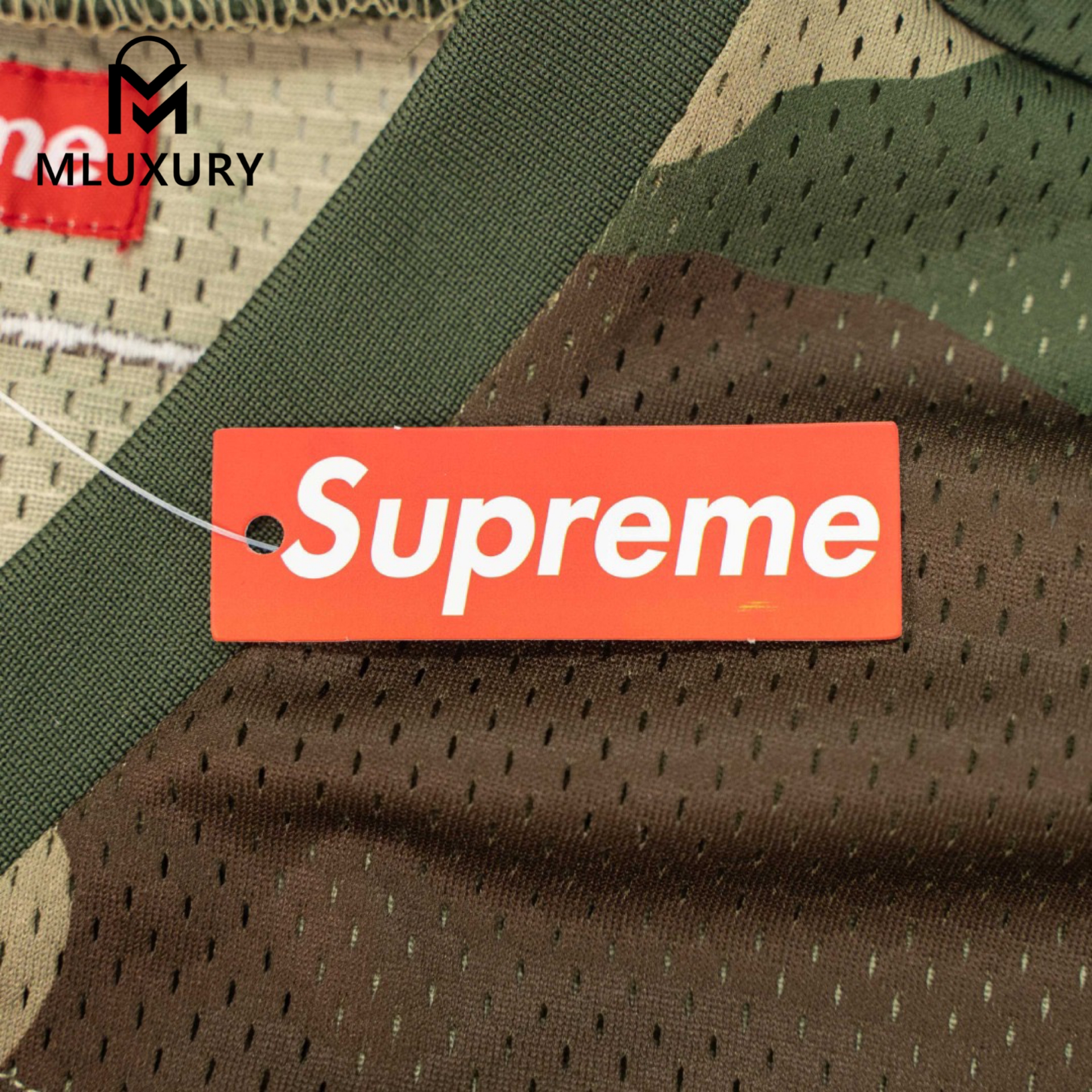 Supreme × DJ Screw Collaboration SS26 Football Jersey, American Style V-Neck Jersey with Color Block Print Mesh Soccer Jersey