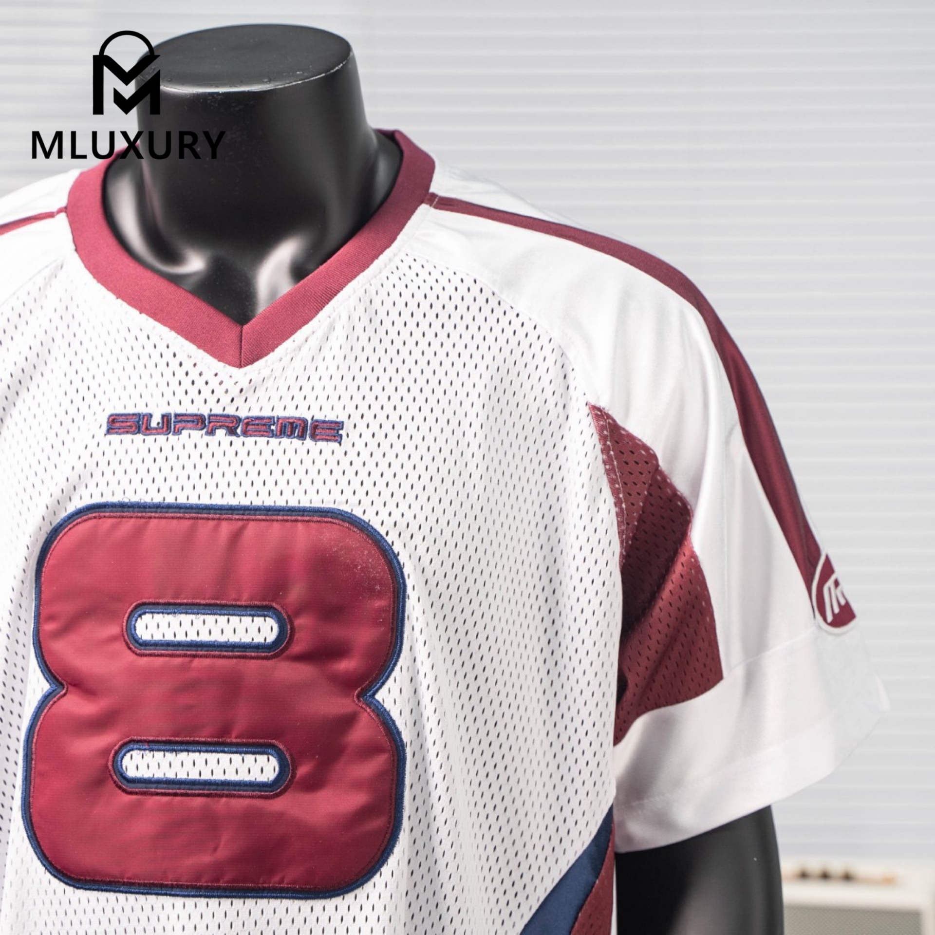 Supreme x Martine Rose Collaboration Mesh American Short-Sleeve Soccer Jersey