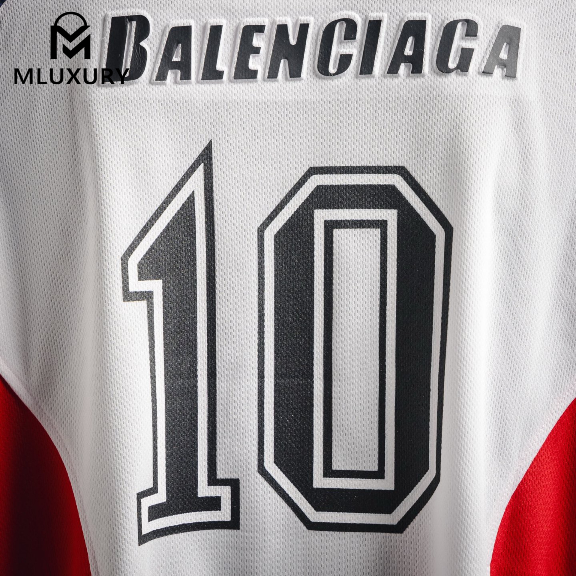 Balenciaga Sport Mesh Plain Weave Long-Sleeve Jersey