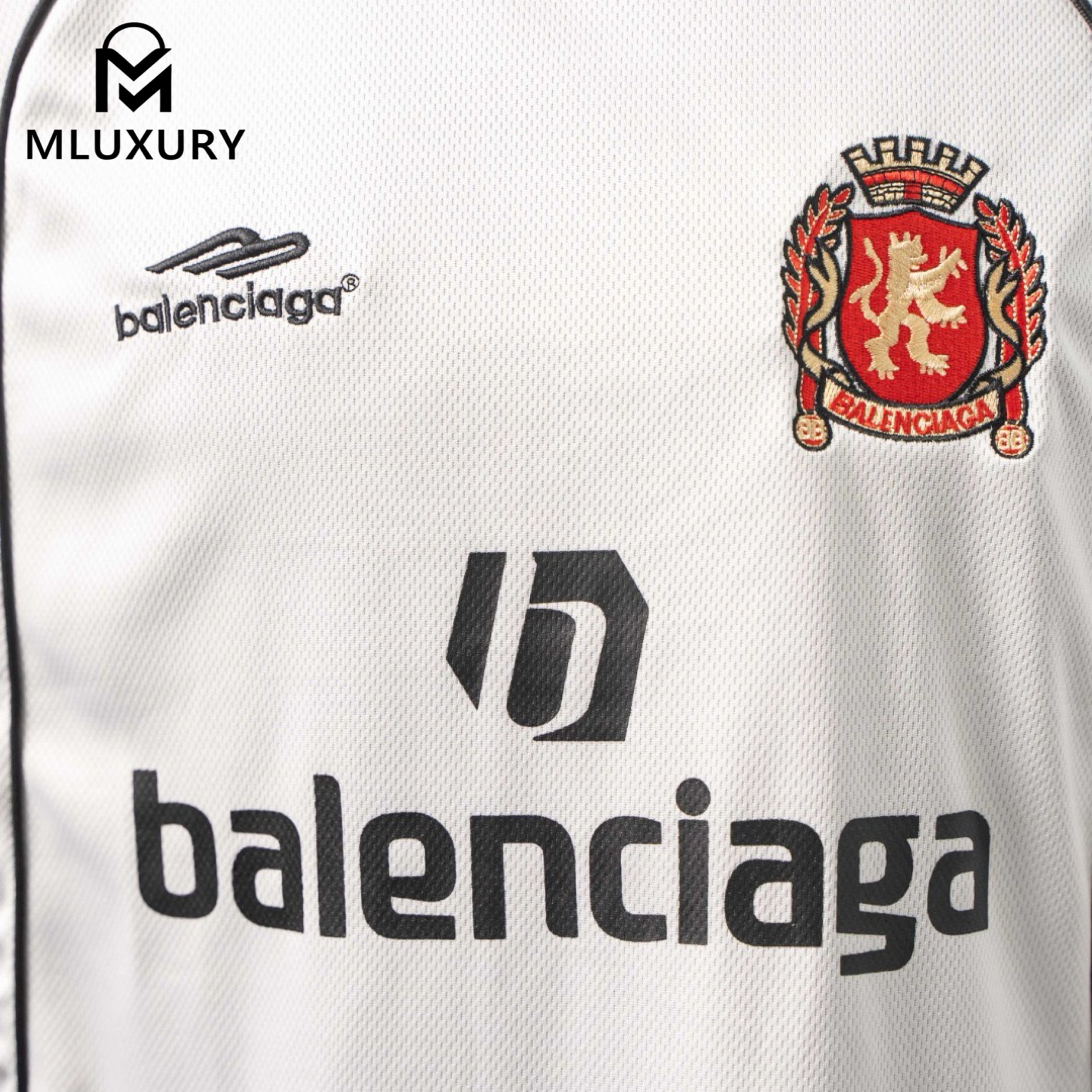 BALENCIAGA/Balenciaga Manchester United Collaboration PARIS No. 10 Embroidered Print Jersey