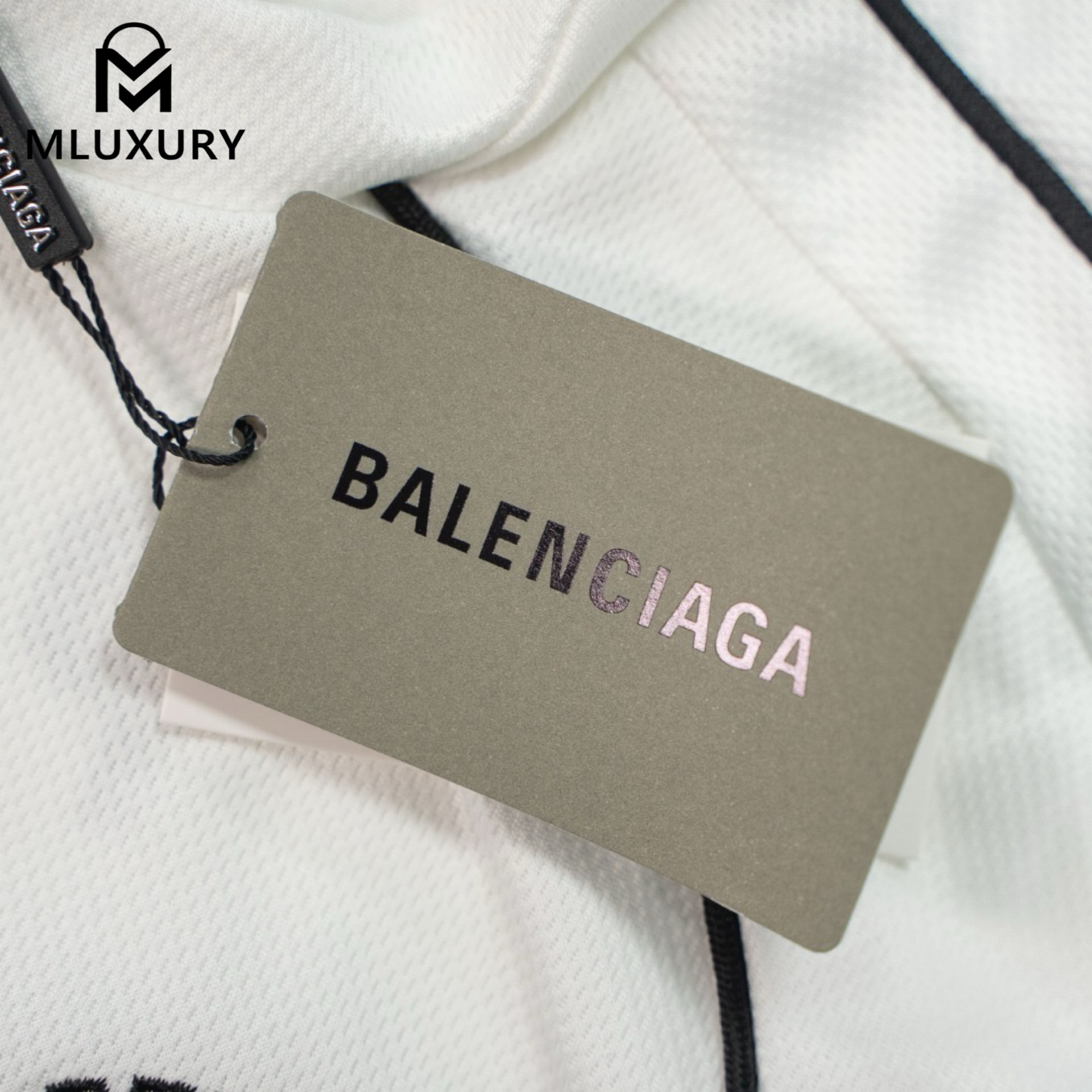 BALENCIAGA/Balenciaga Manchester United Collaboration PARIS No. 10 Embroidered Print Jersey