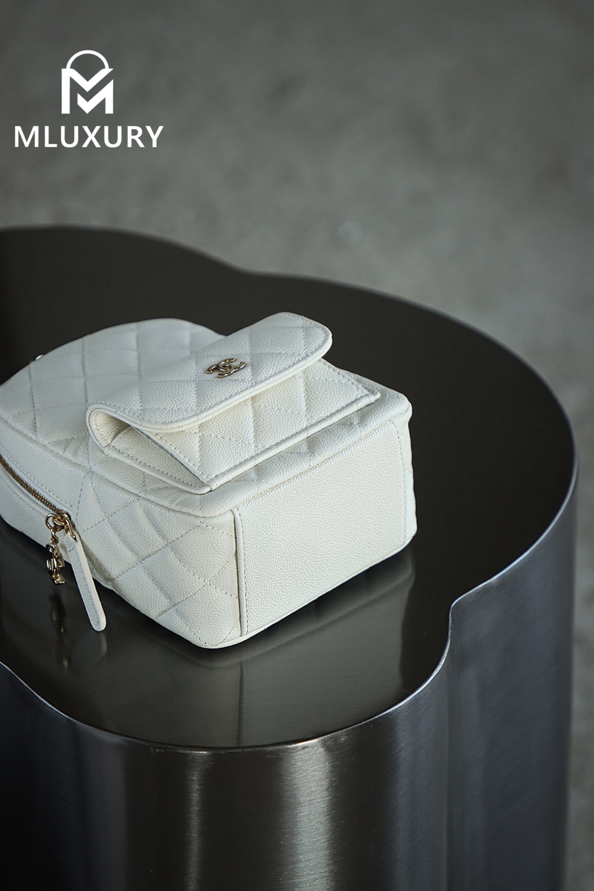 CHANEL 24C Mini Backpack, White
