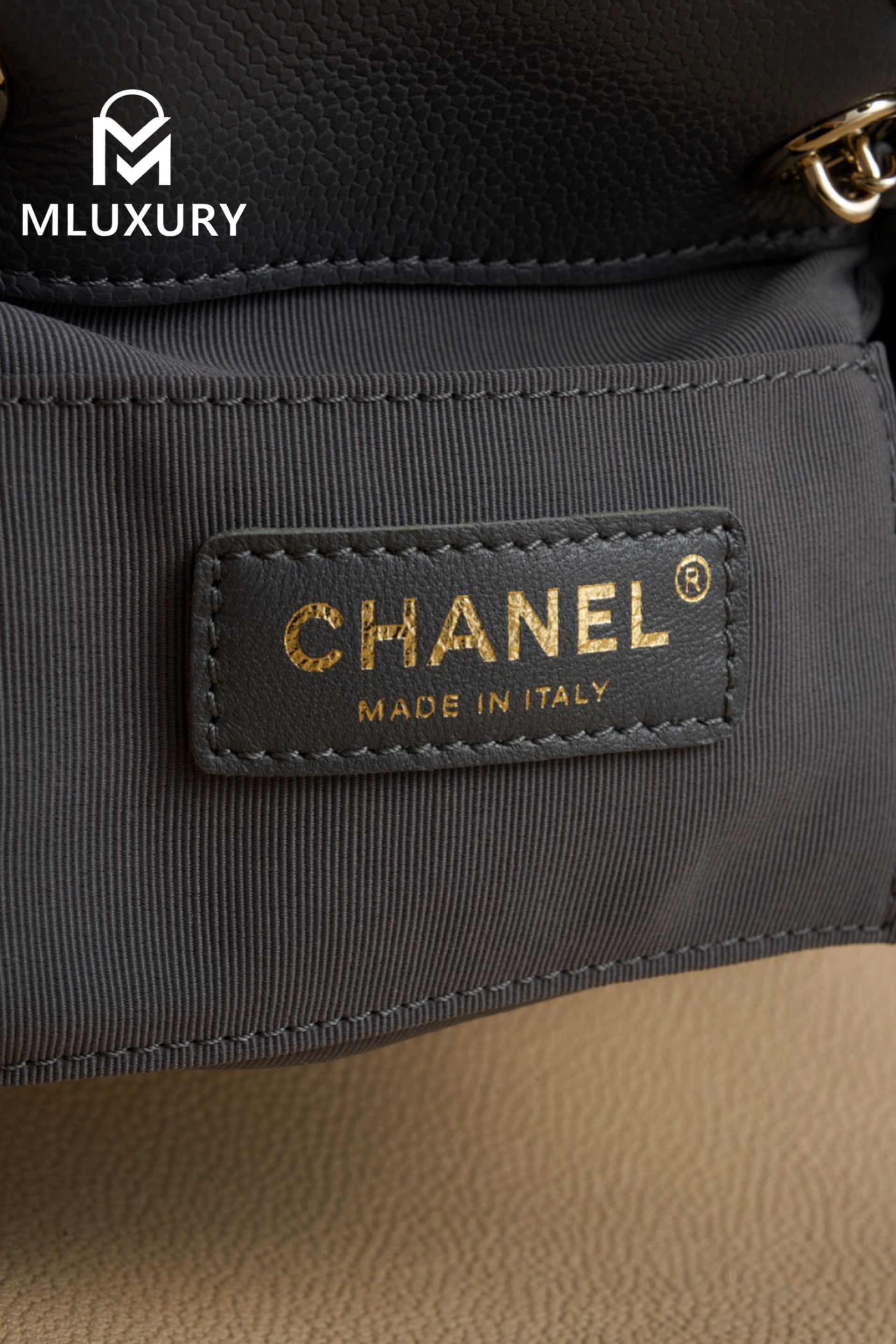 CHANEL 24A Duma Small Backpack, Grey