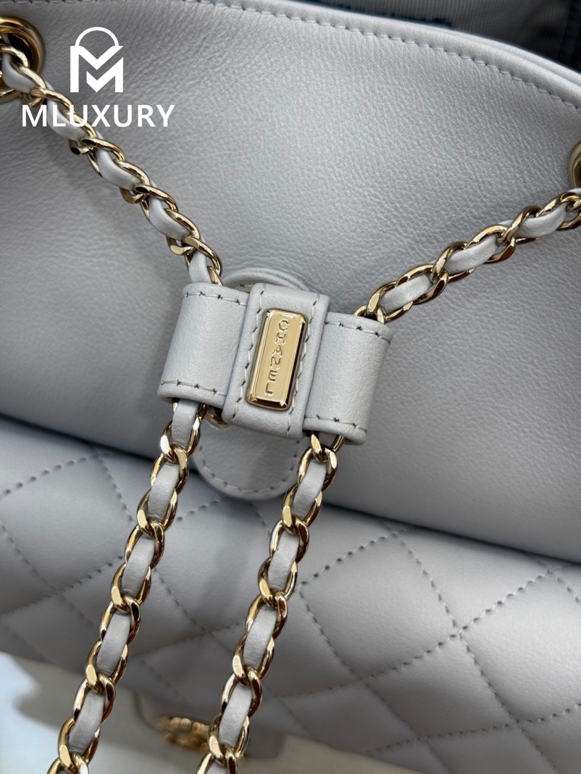 CHANEL 24Duma Large Backpack, Grey