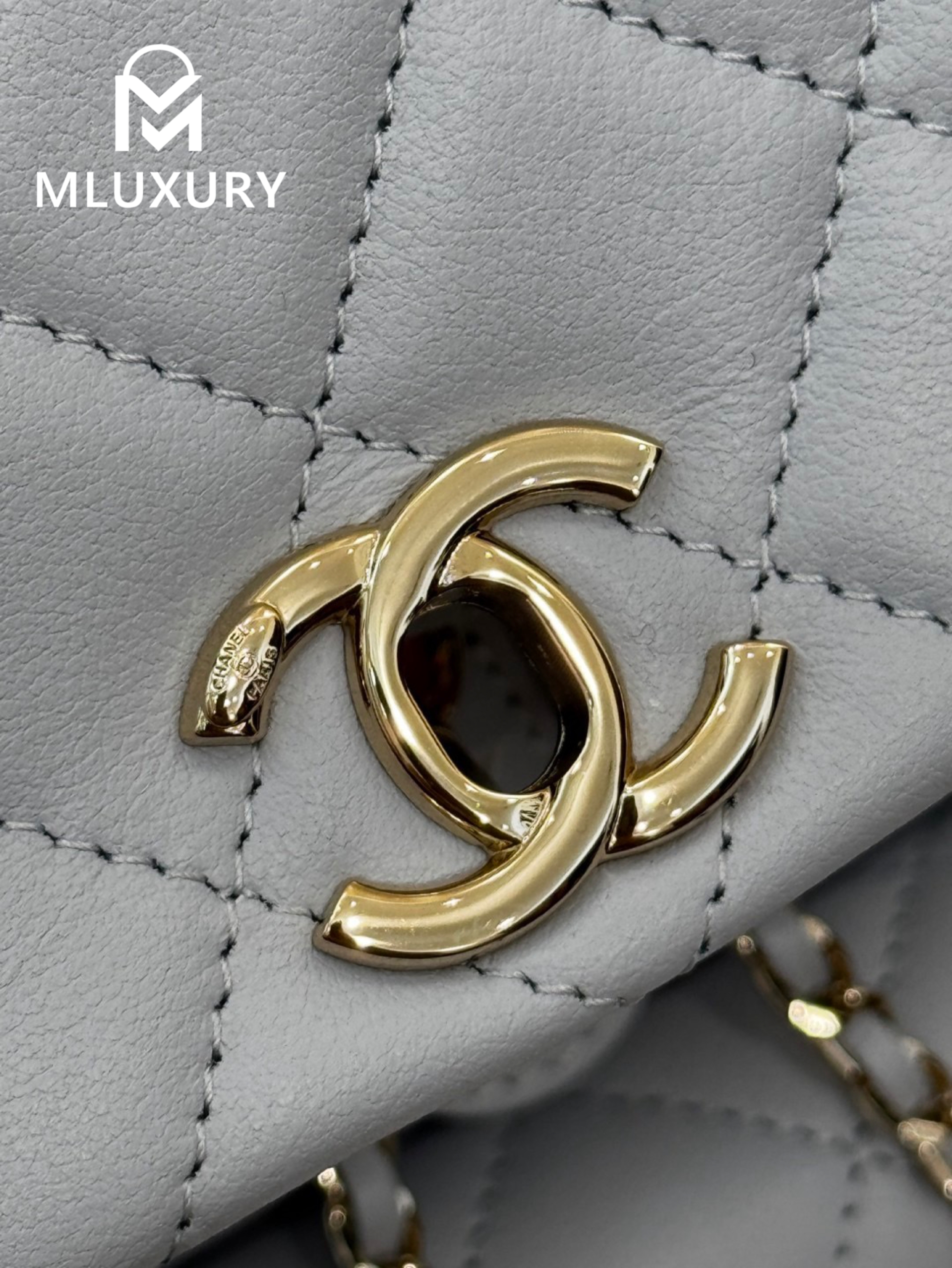CHANEL 24Duma Large Backpack, Grey