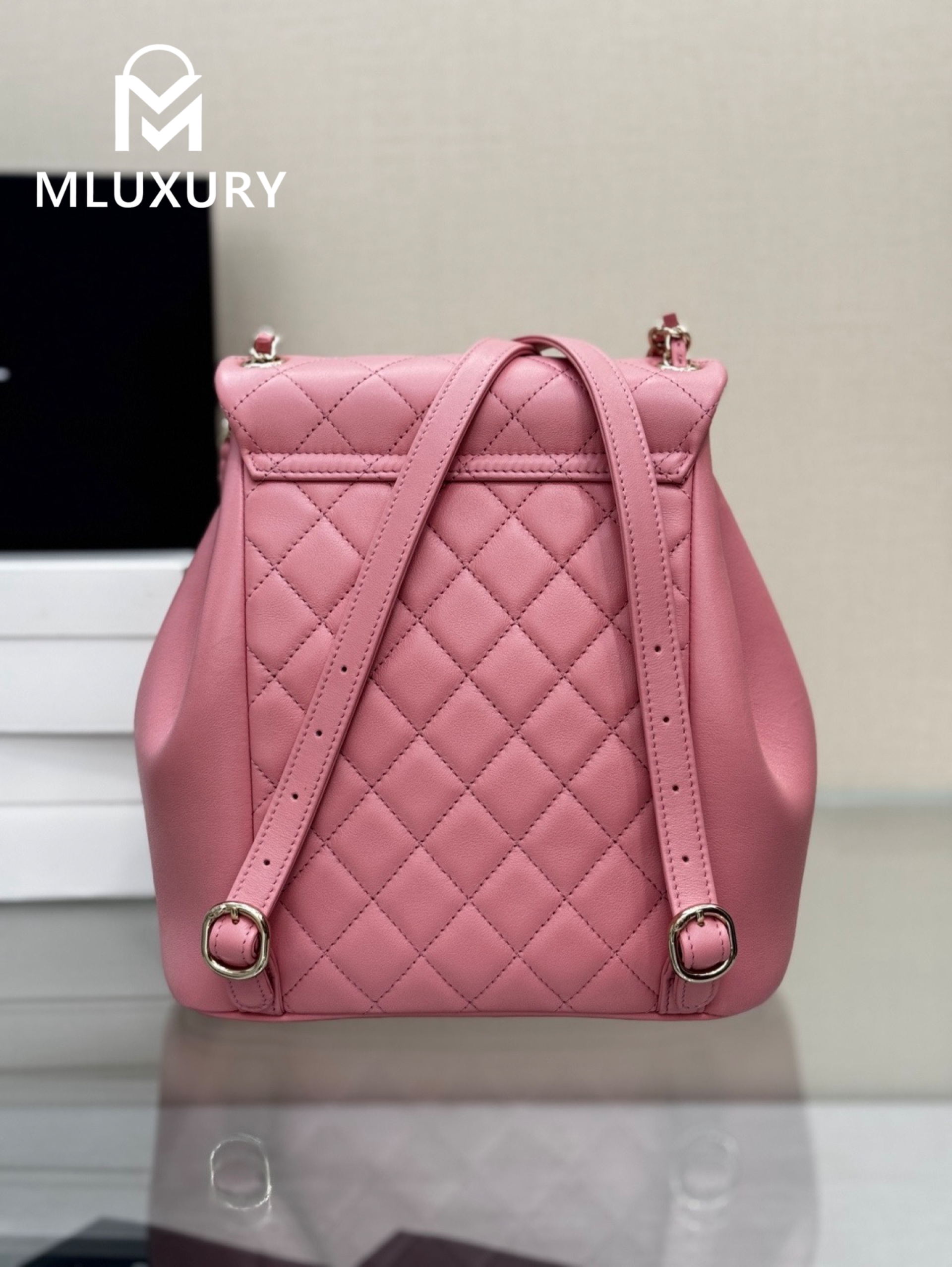 CHANEL 24 Duma Large Backpack, Pink