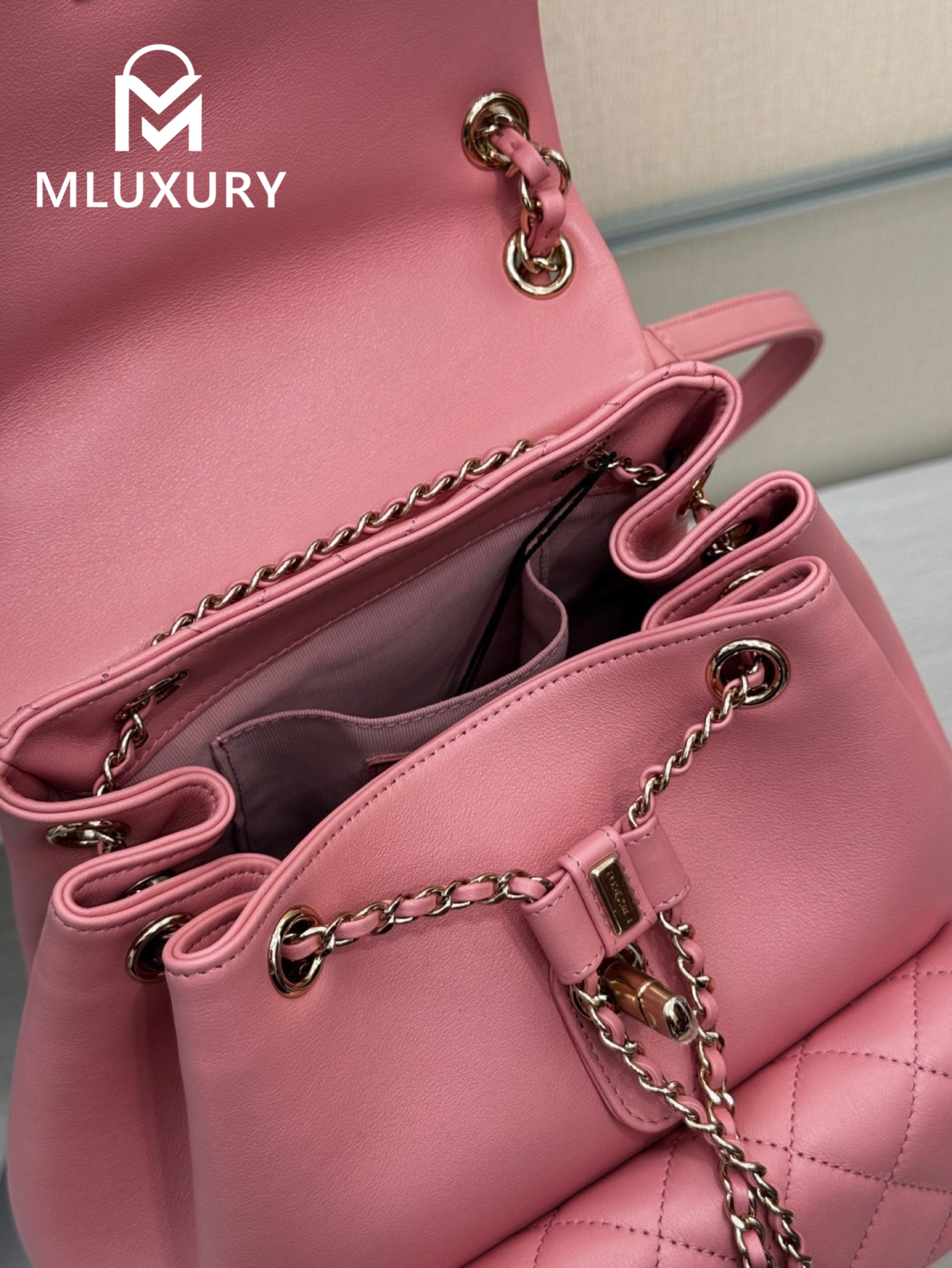CHANEL 24 Duma Large Backpack, Pink