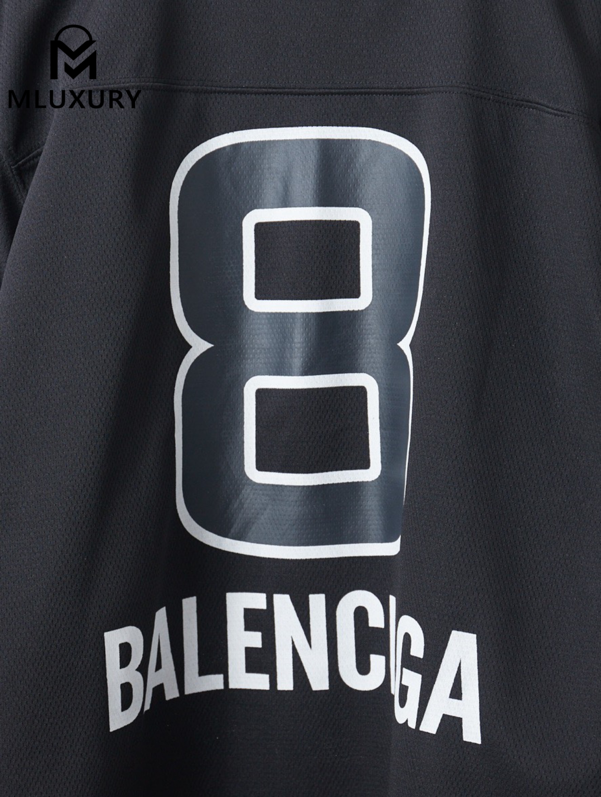 Balenciaga BLCG, Fall 2025 Double Ring No. 25 Printed Short-Sleeve Soccer Jersey