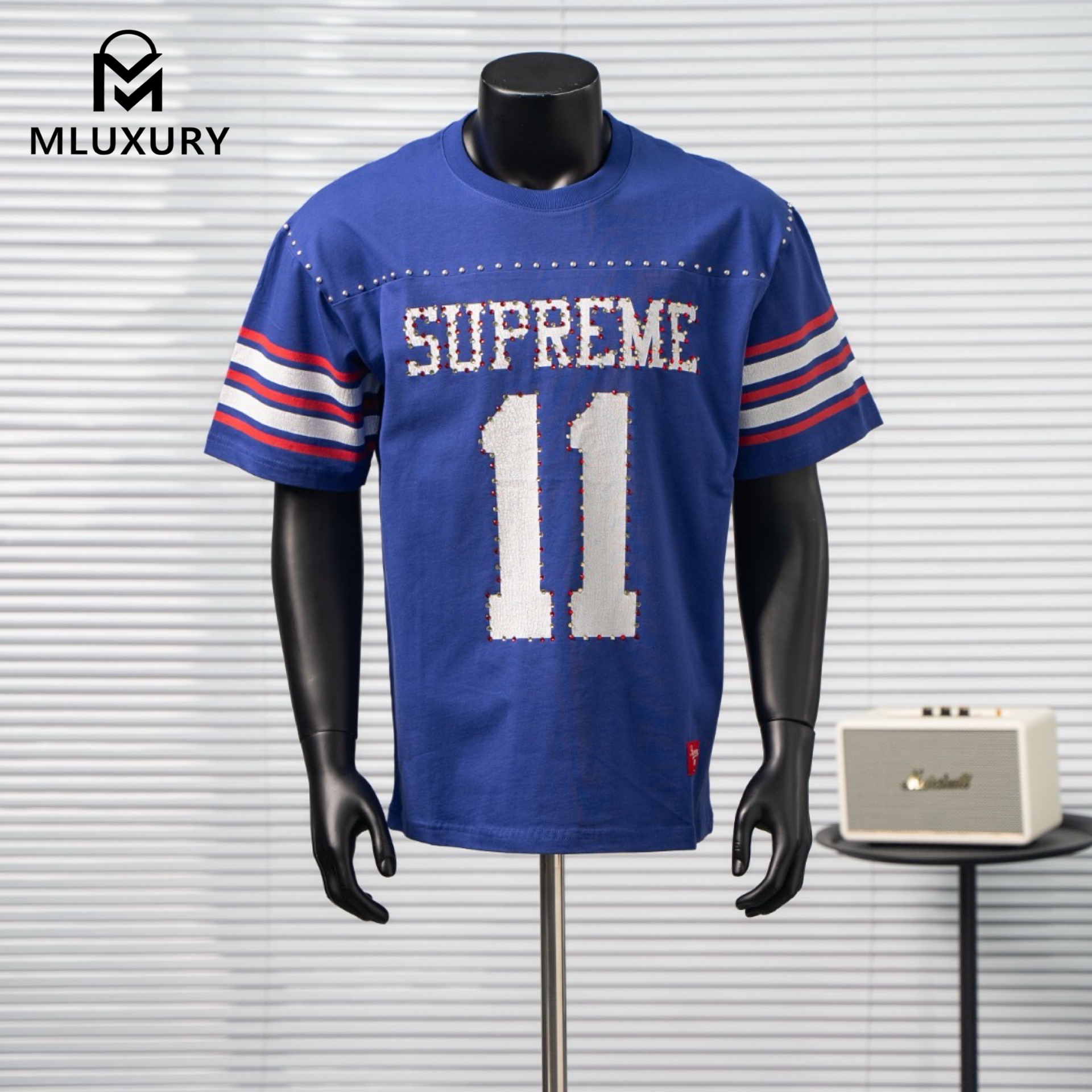 Supreme SS26 Studded SS Rhinestone No. 11 Soccer Jersey