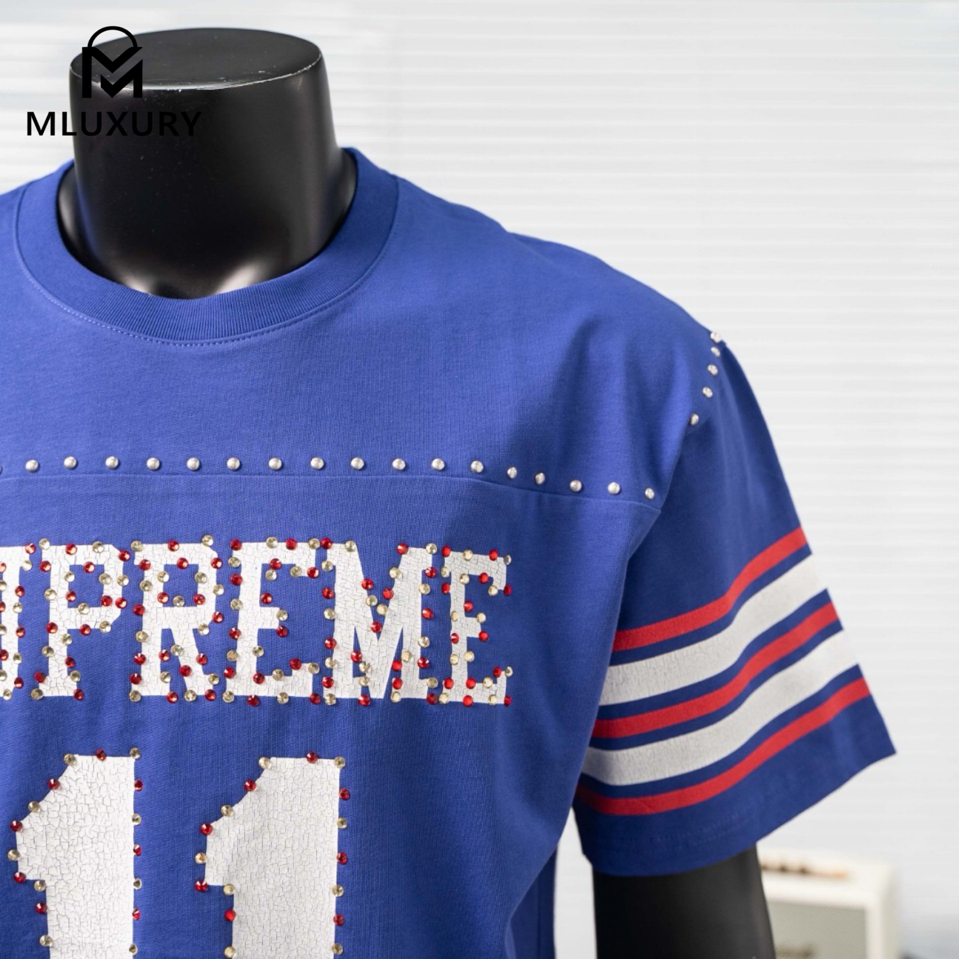 Supreme SS26 Studded SS Rhinestone No. 11 Soccer Jersey