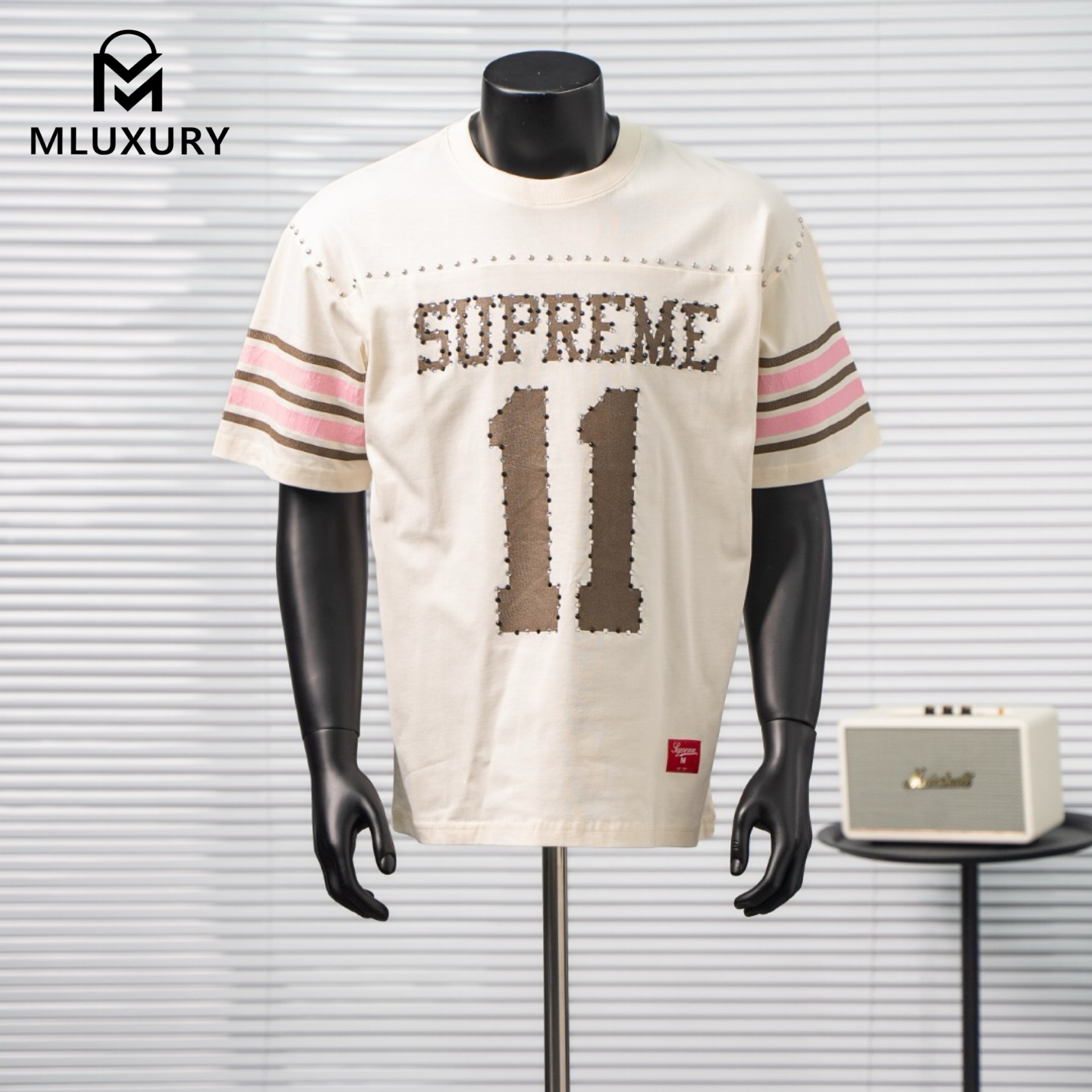 Supreme SS26 Studded SS Rhinestone #11 Soccer Jersey