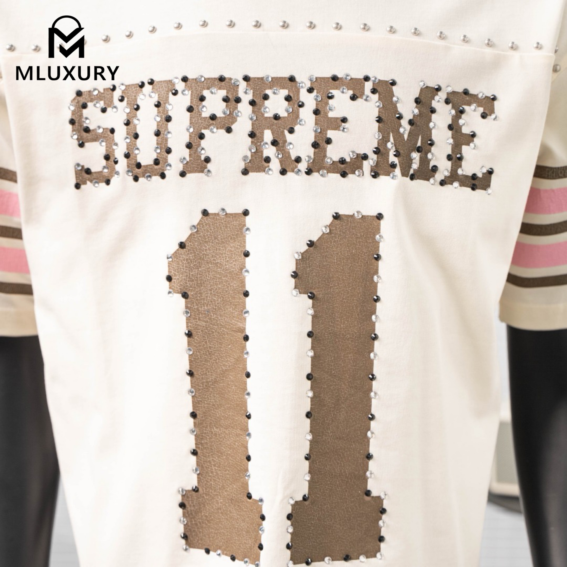 Supreme SS26 Studded SS Rhinestone #11 Soccer Jersey
