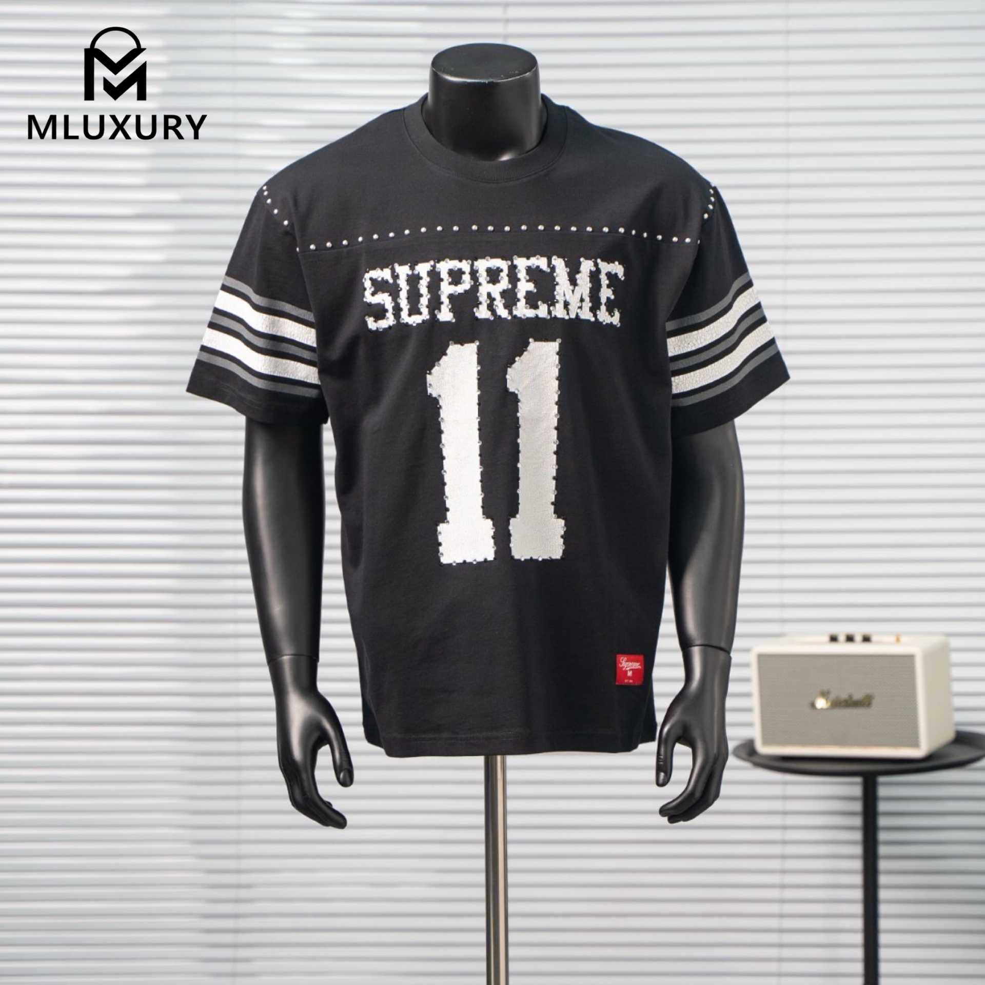 Supreme SS26 Studded SS Rhinestone #11 Soccer Jersey